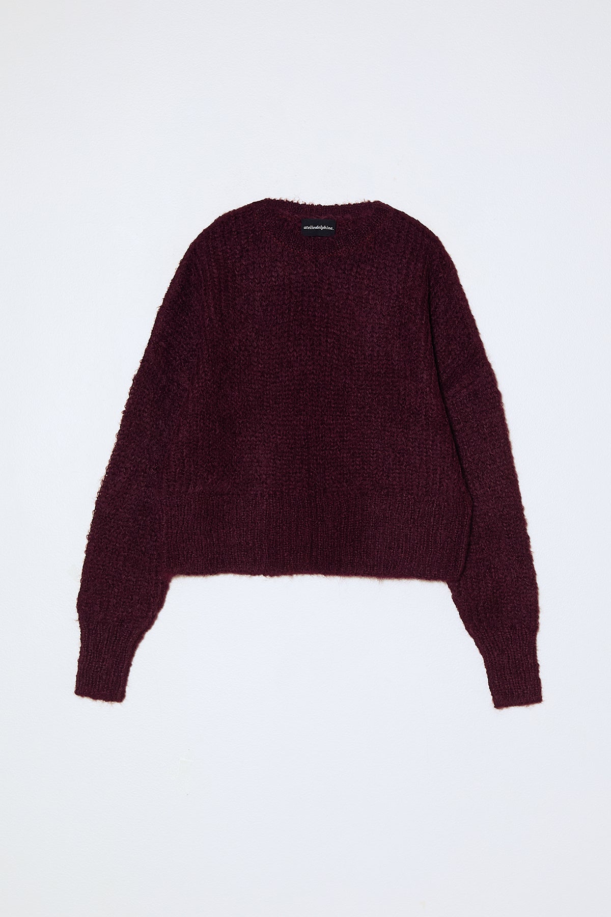 Bailey Top in Suri Alpaca - Deep Orchid