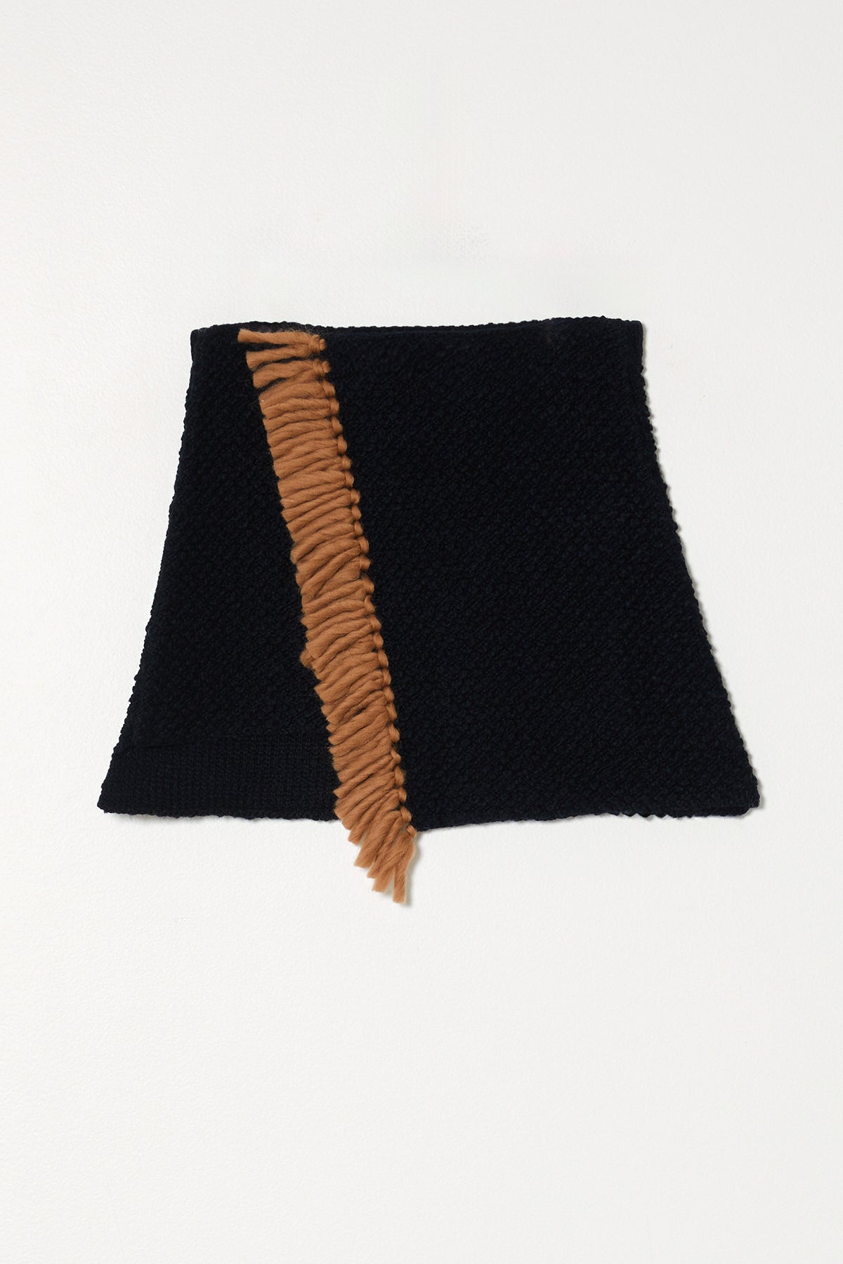 Boucle Mini Skirt with Fringes