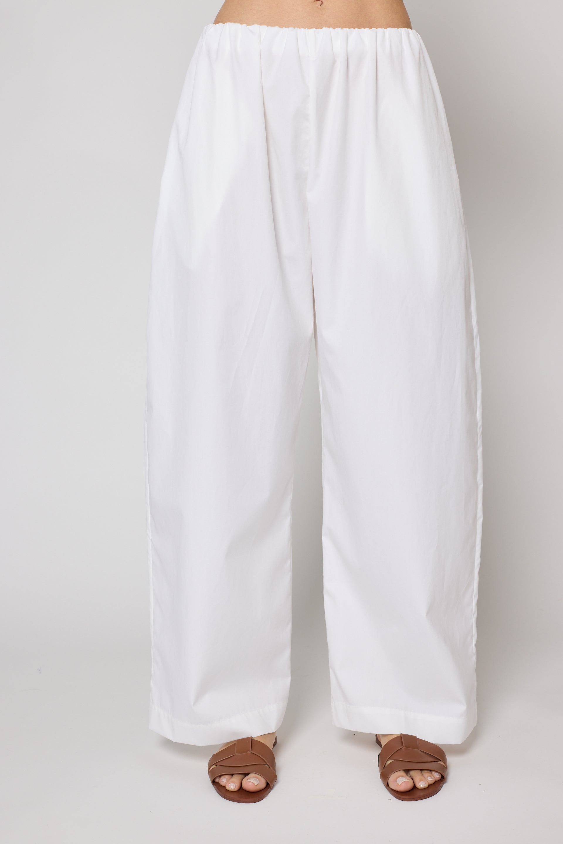 Paper Trouser in Pima Cotton Poplin