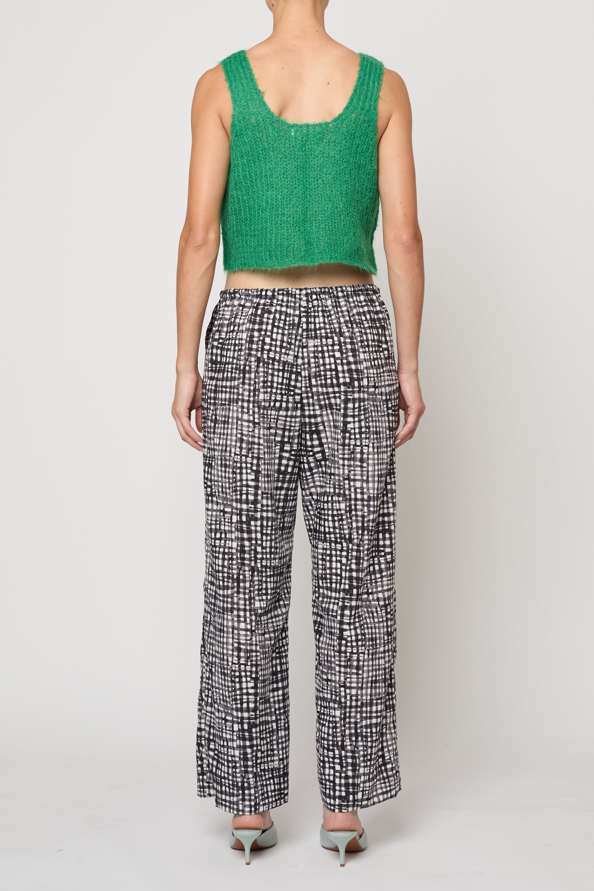 Track Trouser in Watercolor Gingham