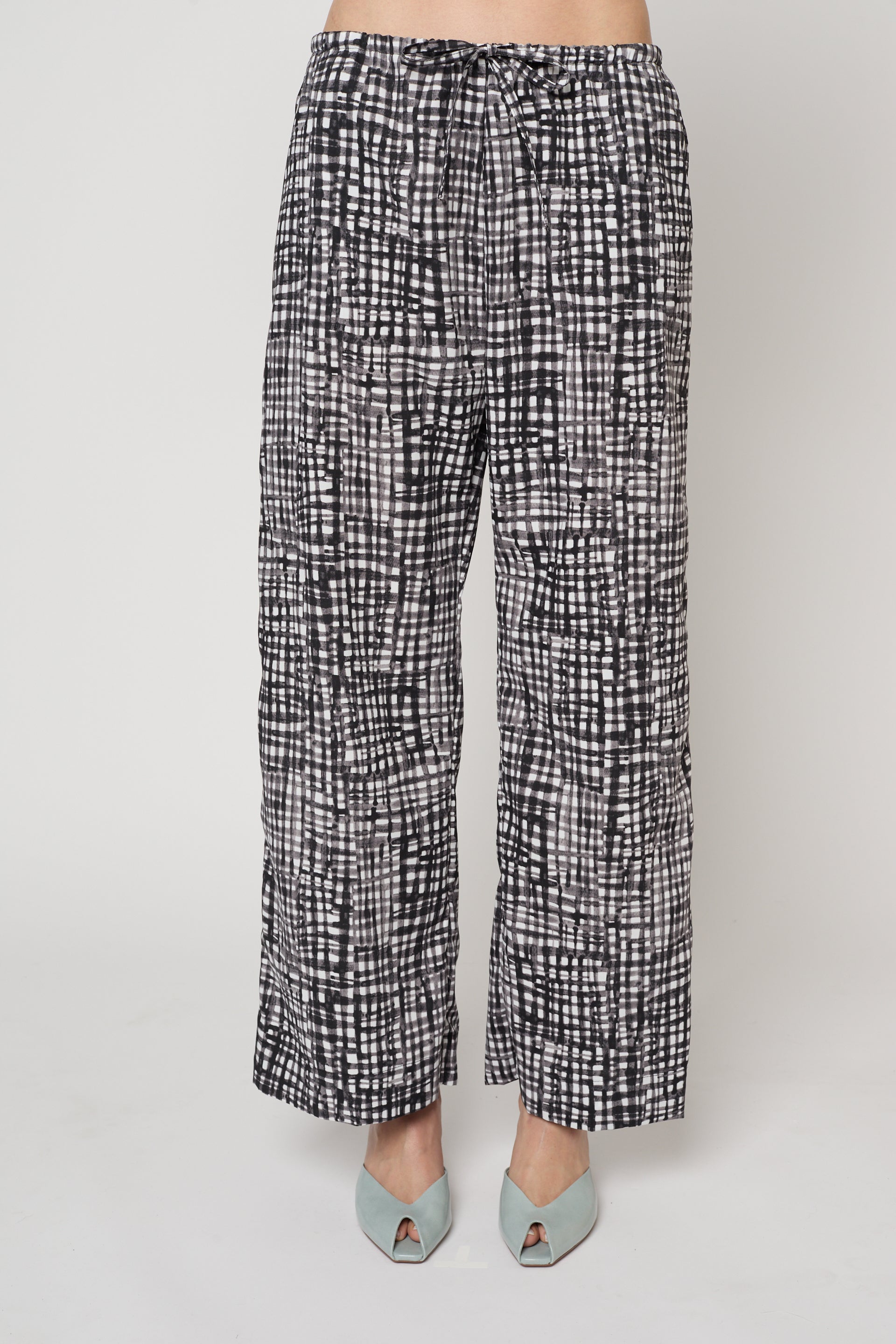 Track Trouser in Watercolor Gingham