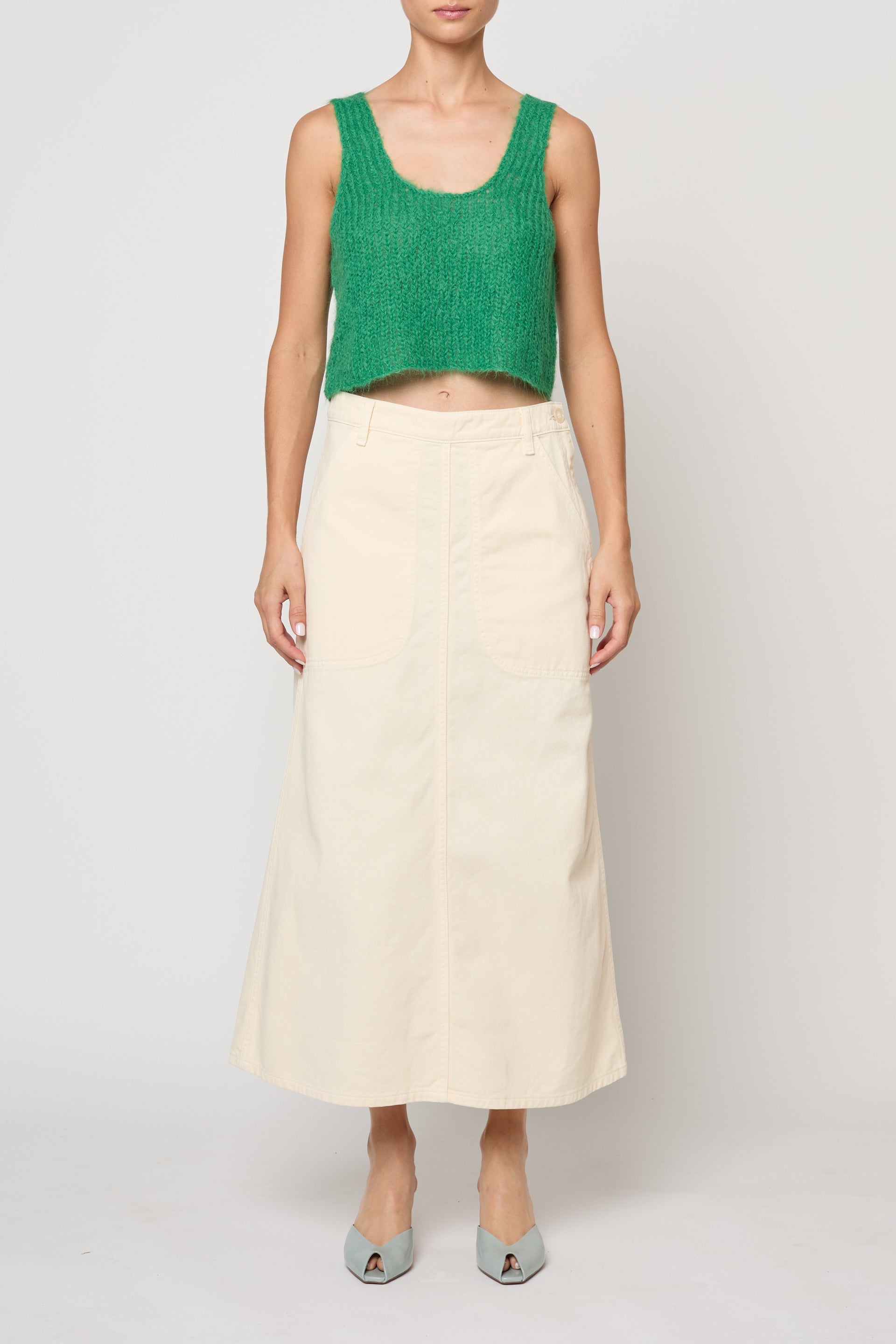 Erin Skirt in Twill at Atelier Delphine