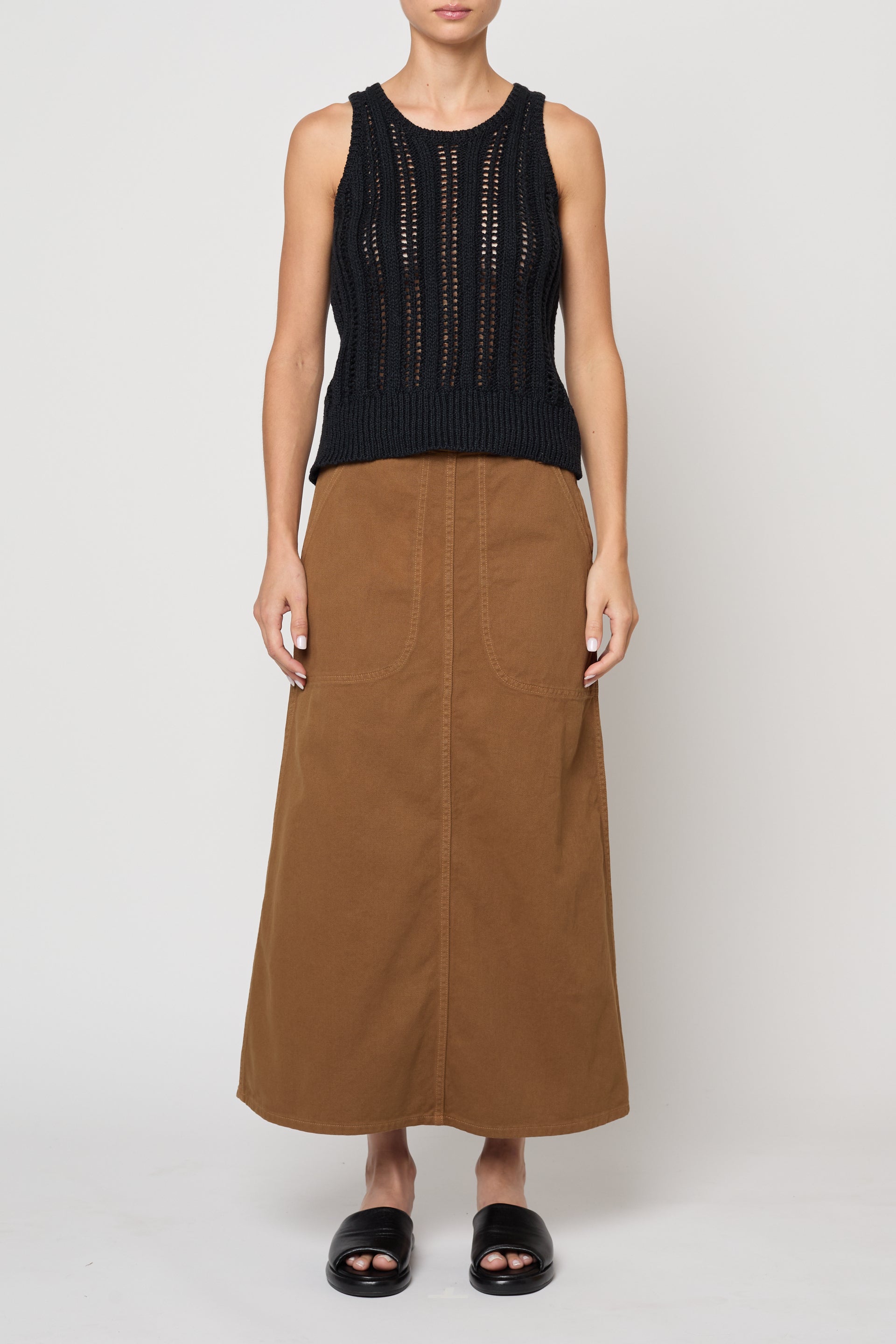 Erin Skirt in Twill at Atelier Delphine