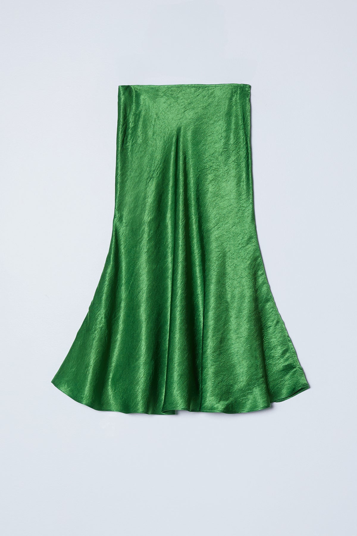 Mireille Skirt in Crinkled Satin