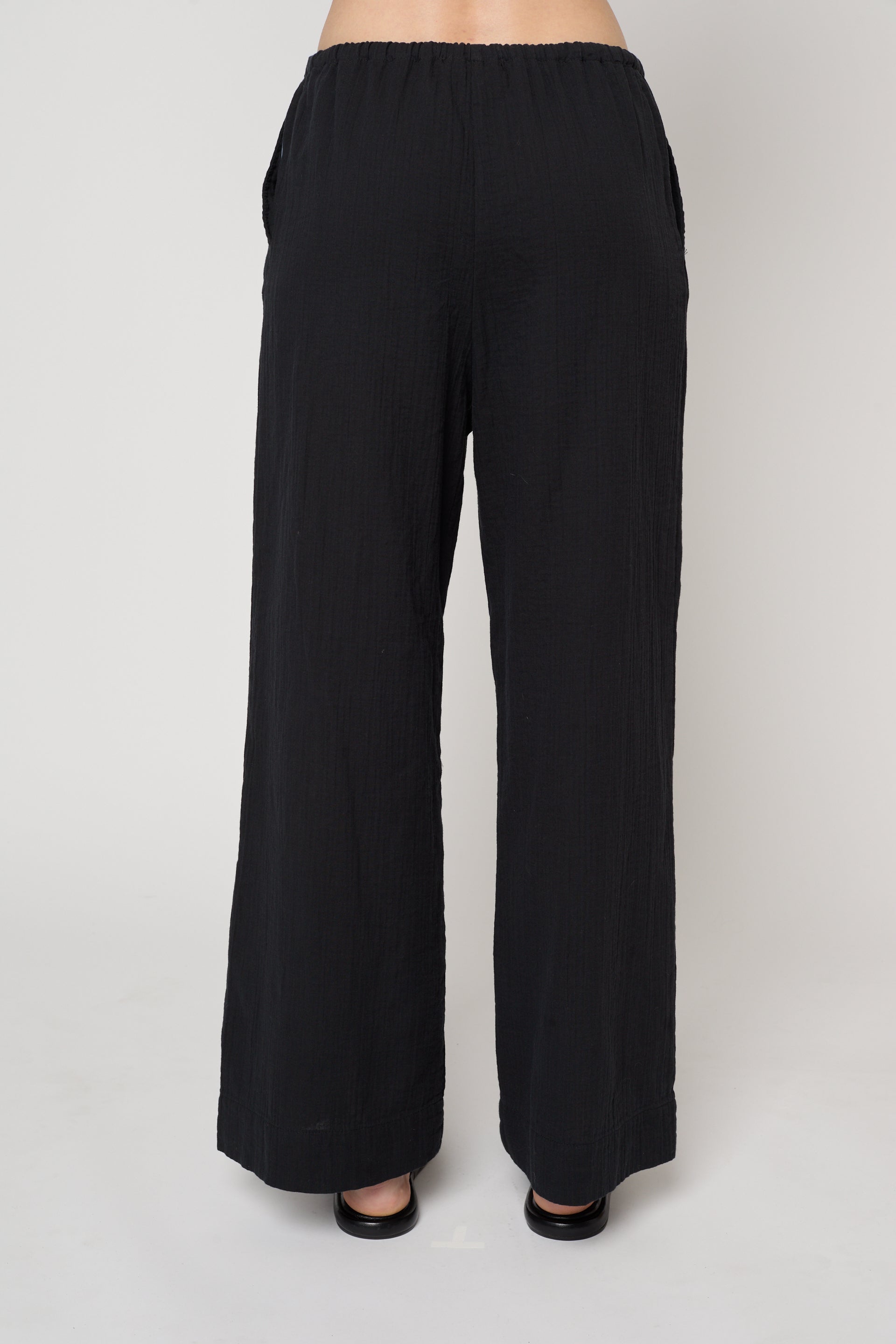 Drawstring Pant in Crinkled Gauze