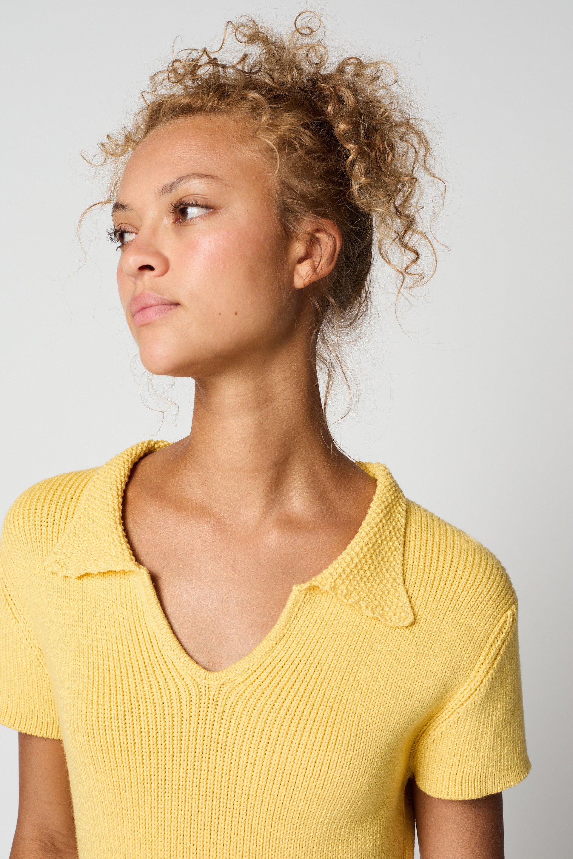 Polo Dress in Rib Tangius Cotton
