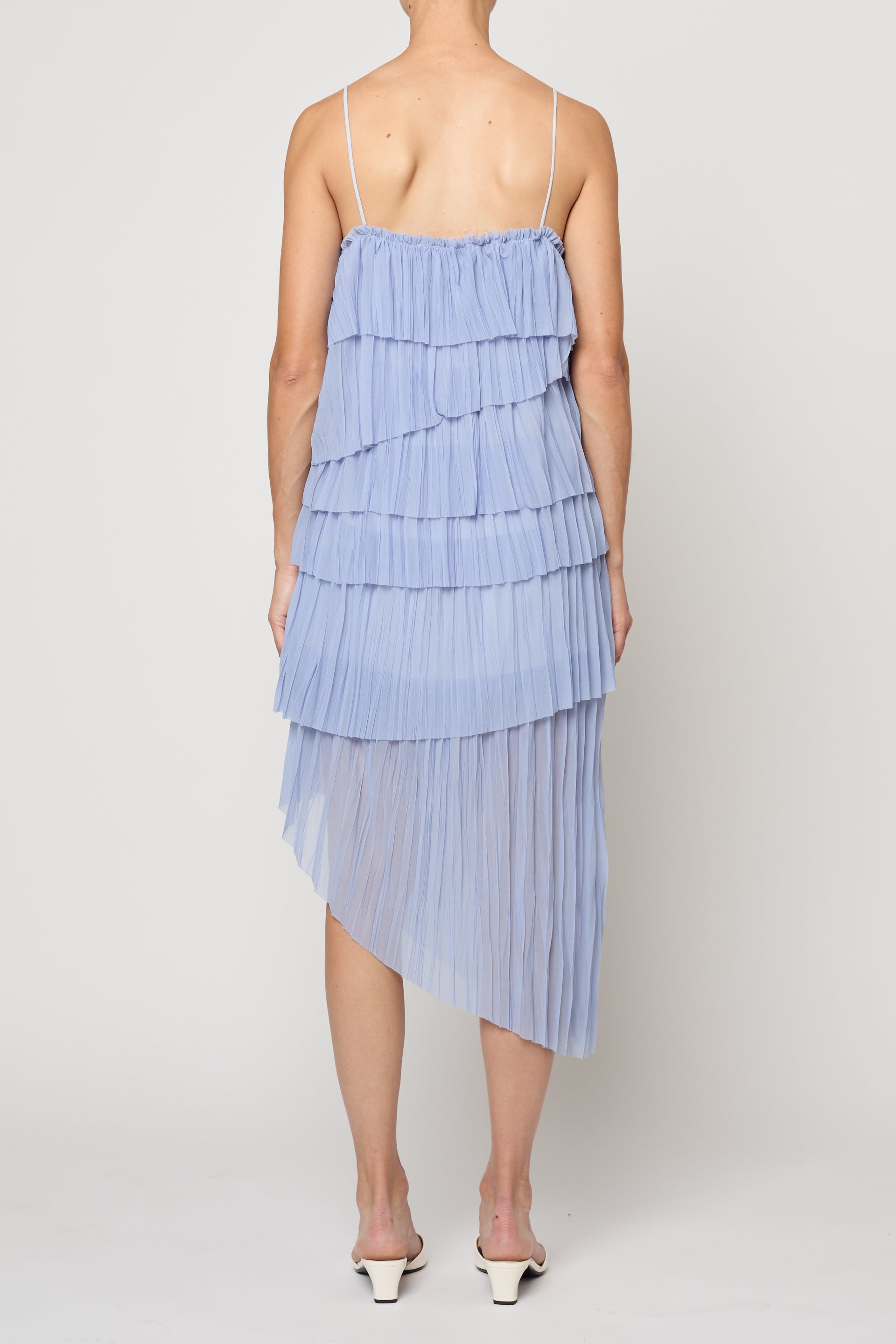 Arielle Dress in Random Pleats Chiffon