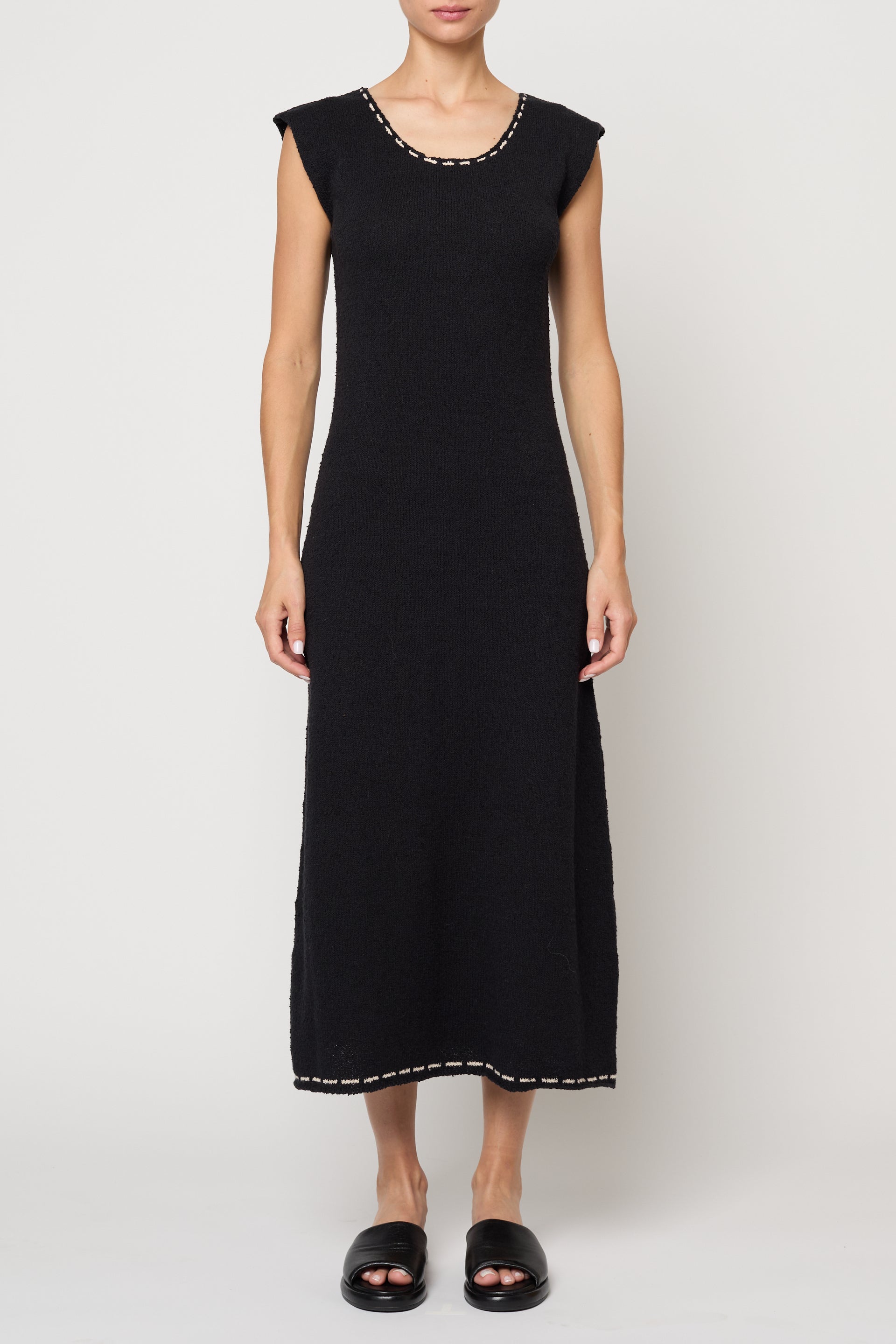 Tess Dress in Boucle Tanguis Cotton
