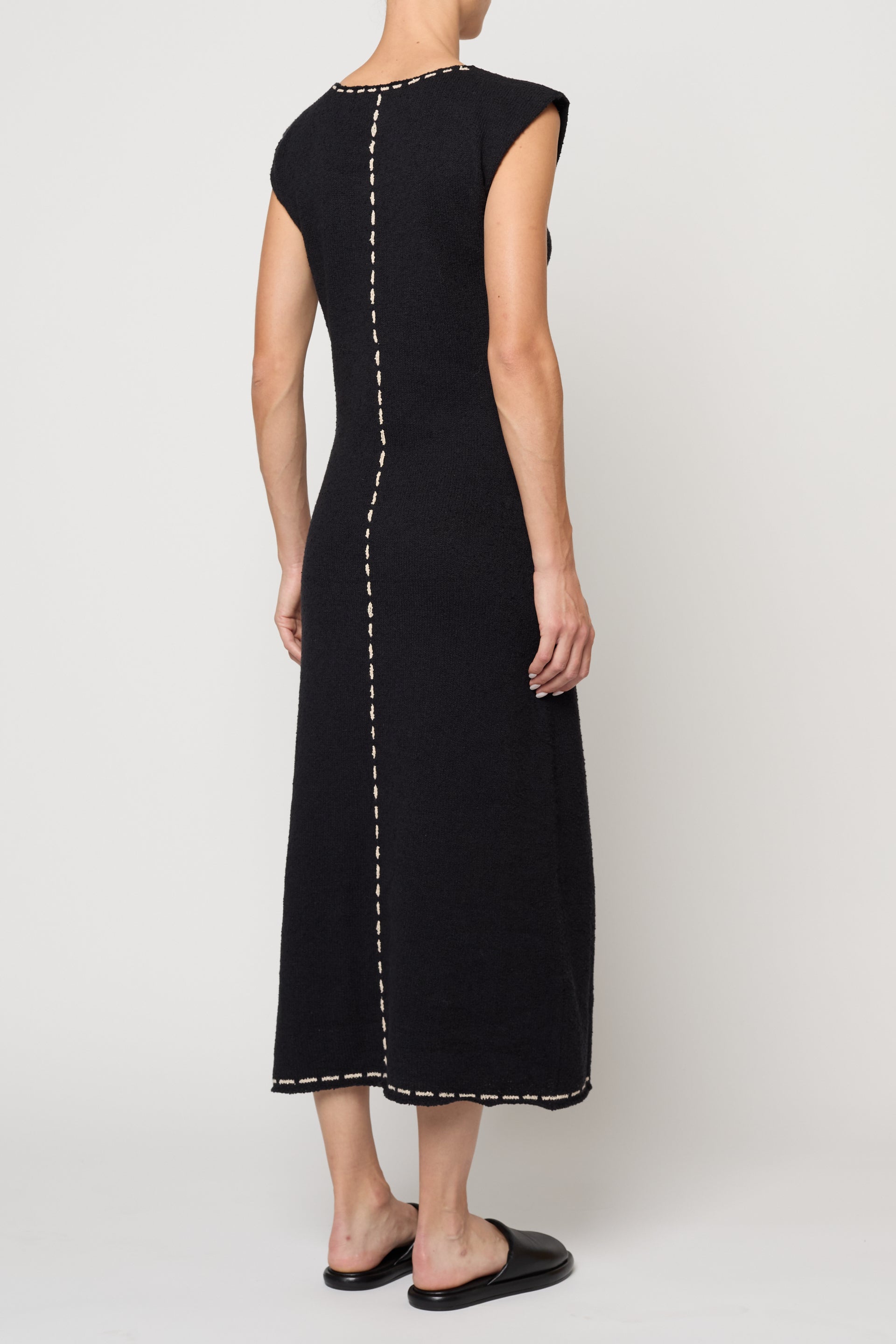 Tess Dress in Boucle Tanguis Cotton