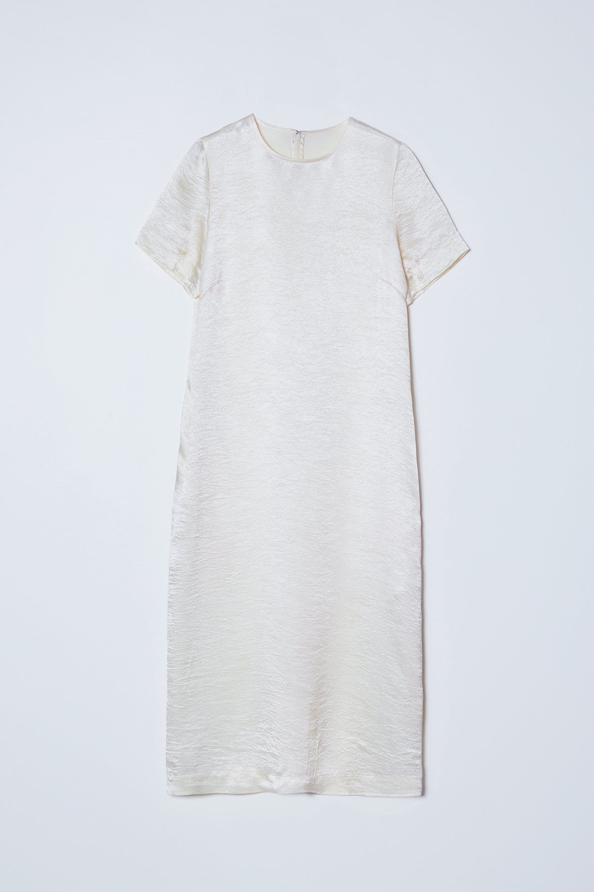 Simone Dress in Crinkled Satin