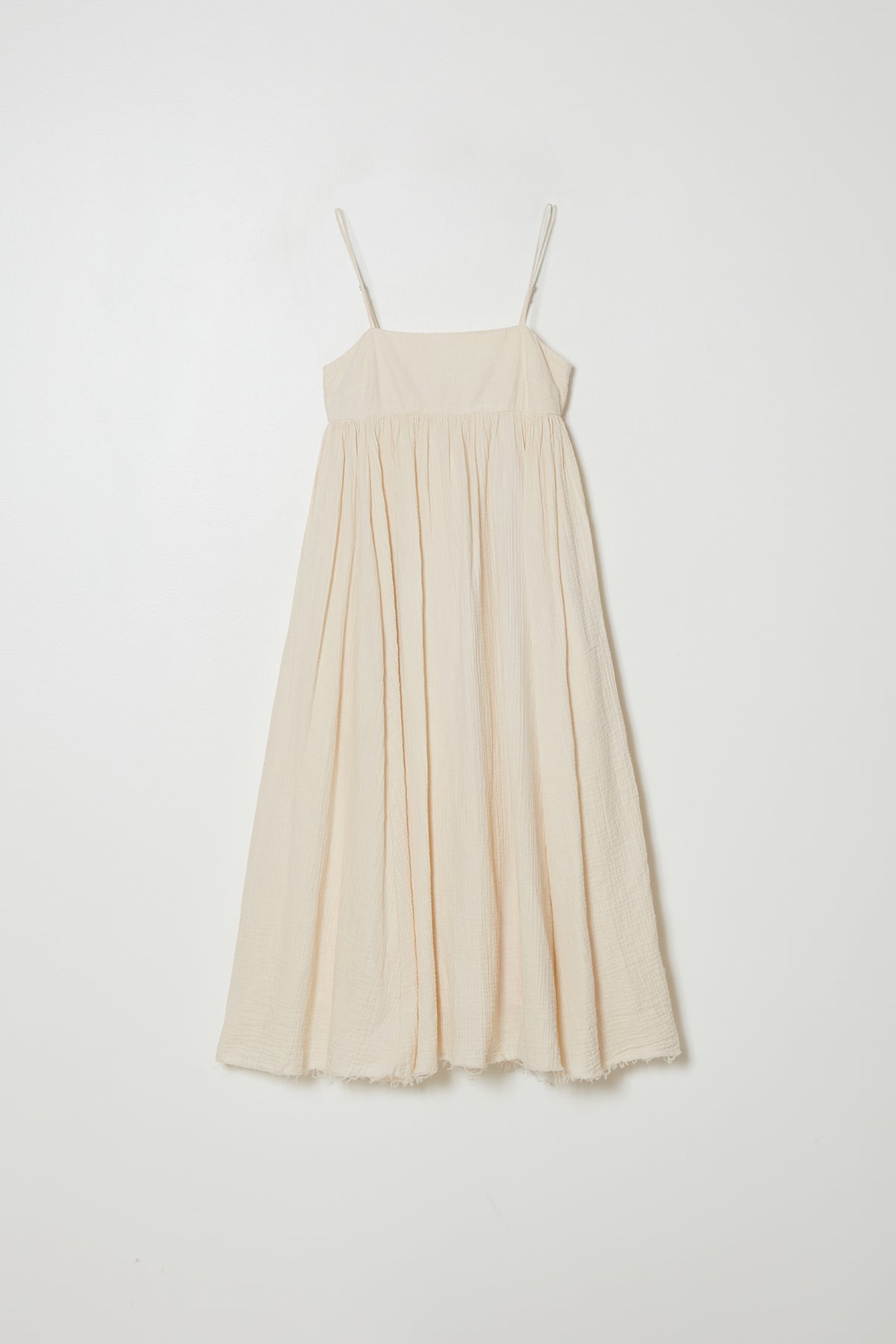 Arquette Dress in Crinkled Cotton Gauze - Kinari