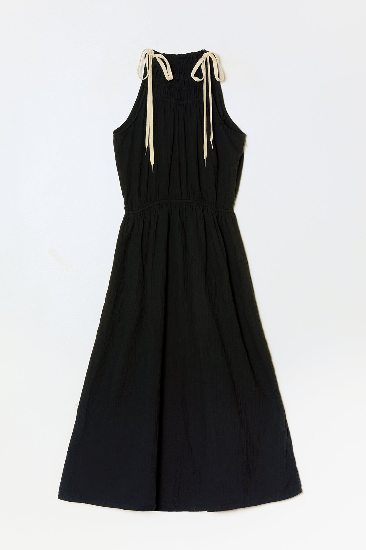 Singer Dress in Crinkled Cotton Gauze