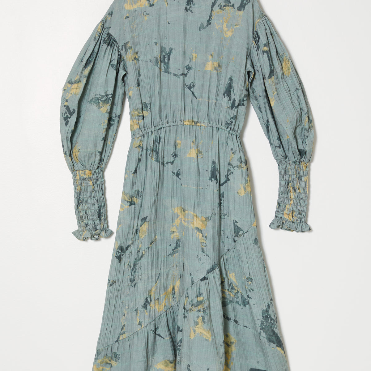 KOHAKU DRESS IN CRINKLED COTTON, MARBLE at Atelier Delphine