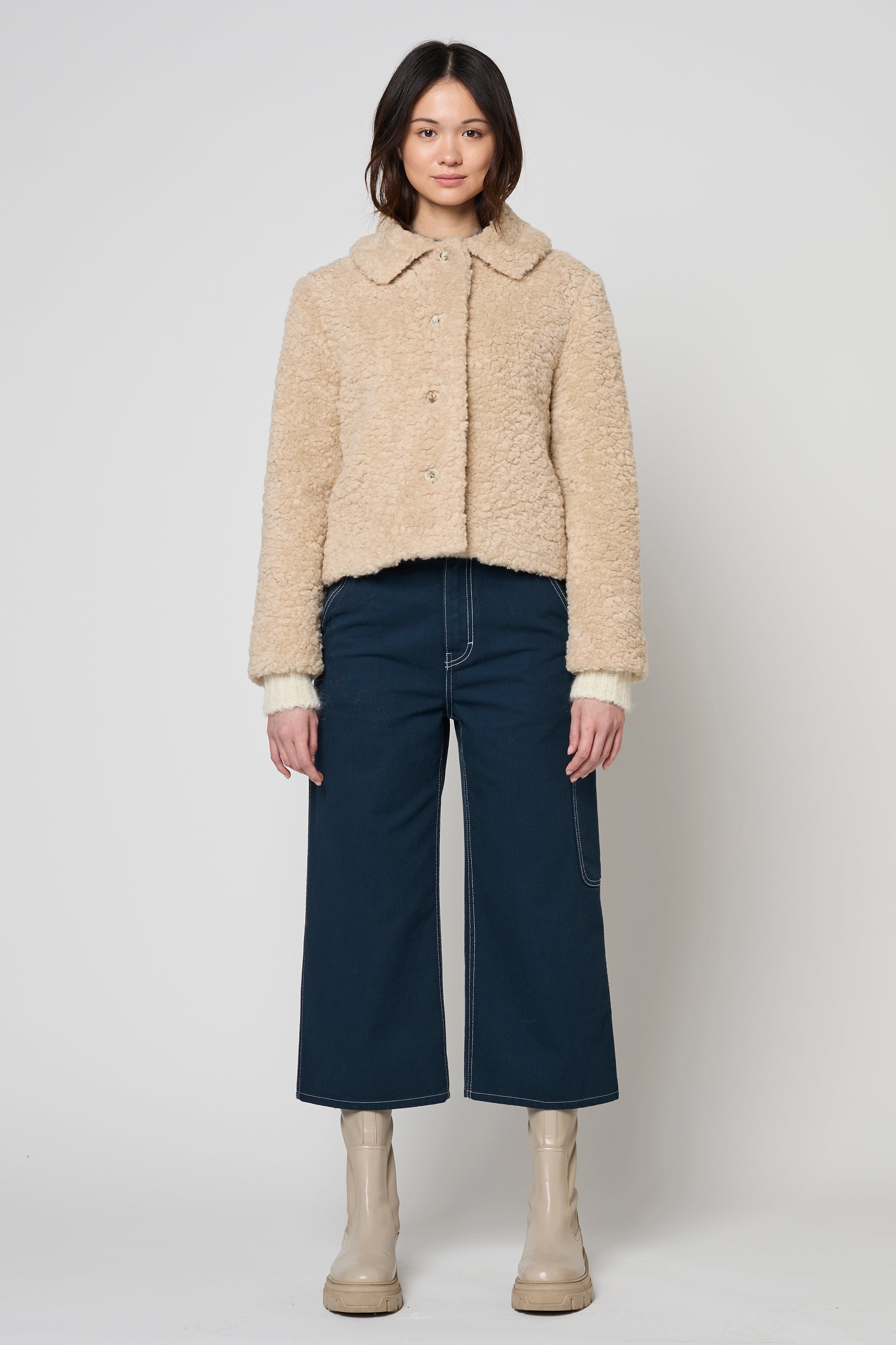 Fur Free Fur Collared Jacket