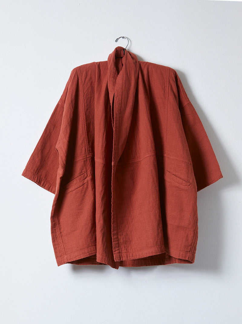 Archive Sale Haori Coat in Lightweight Cotton Gauze in Archival Colors