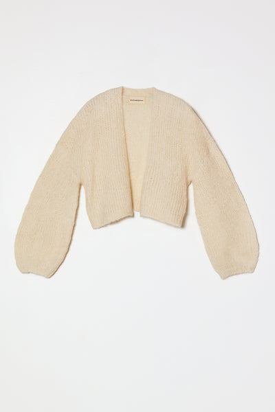 Super Crop Cora Cardigan in Suri Alpaca