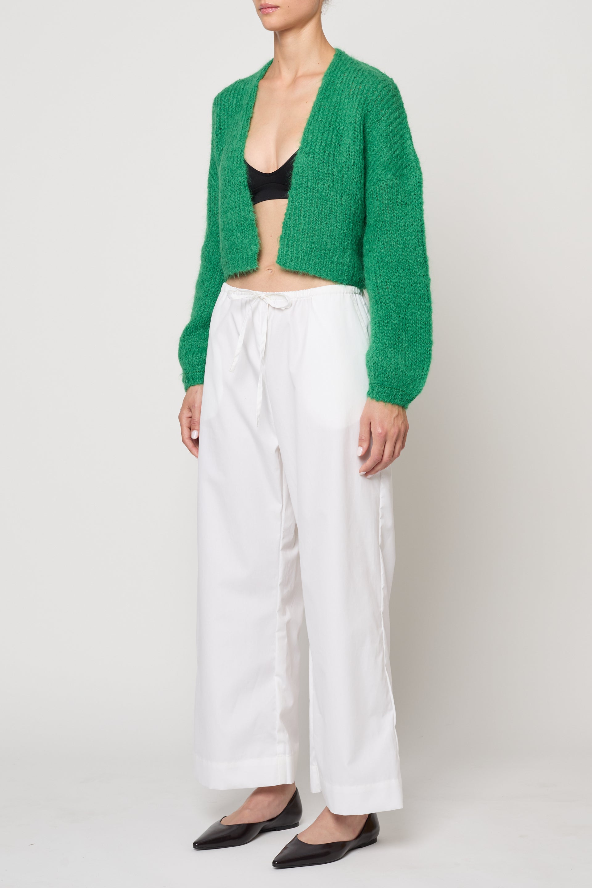 Super Crop Cora Cardigan in Suri Alpaca