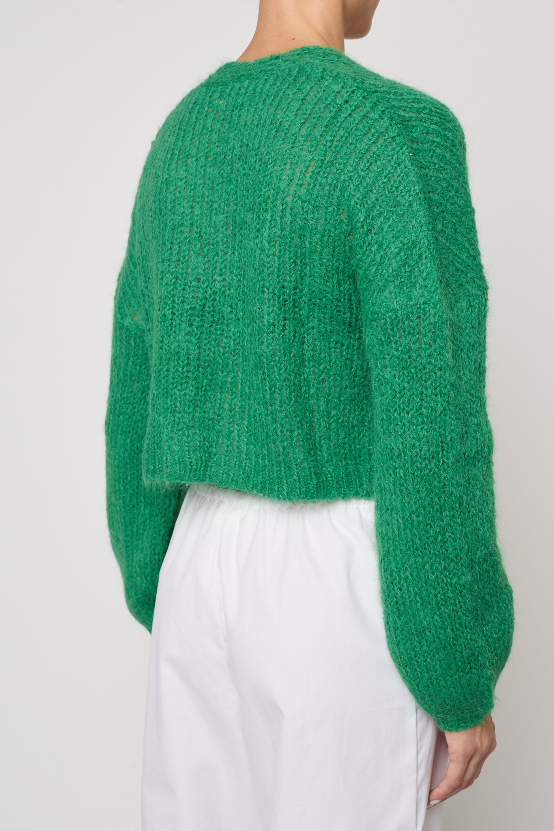 Super Crop Cora Cardigan in Suri Alpaca
