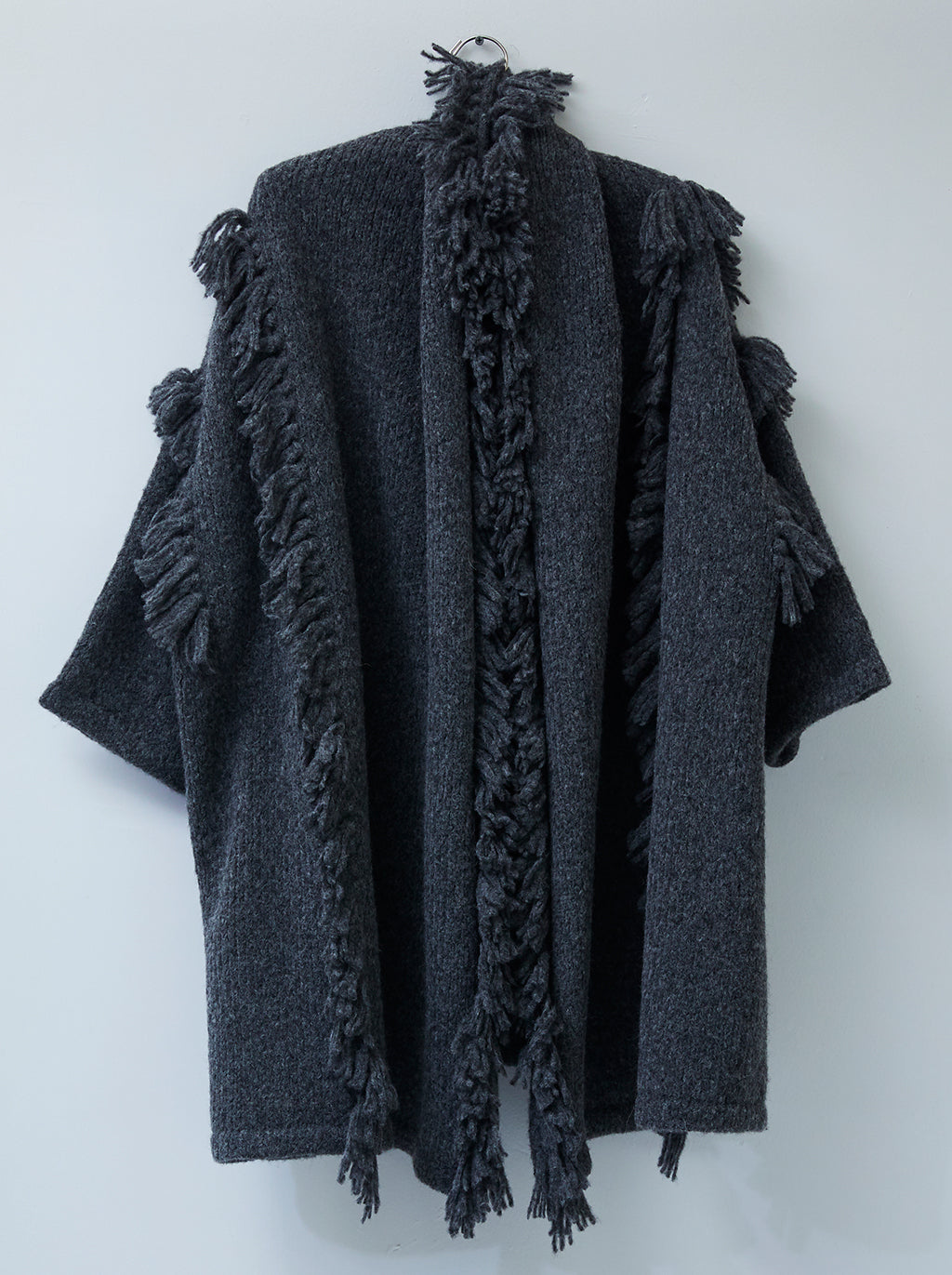 HAORI COAT with Fringes BABY ALPACA