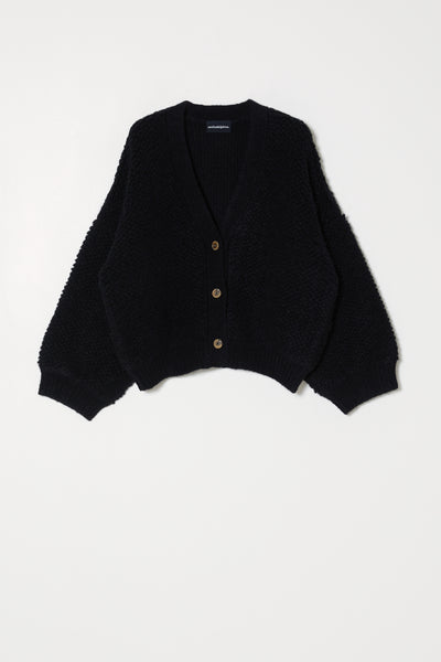 トップス PHERE Caeli Reversible Cardigan BLACK Cable Juliette Cardigan | Jenni Kayne