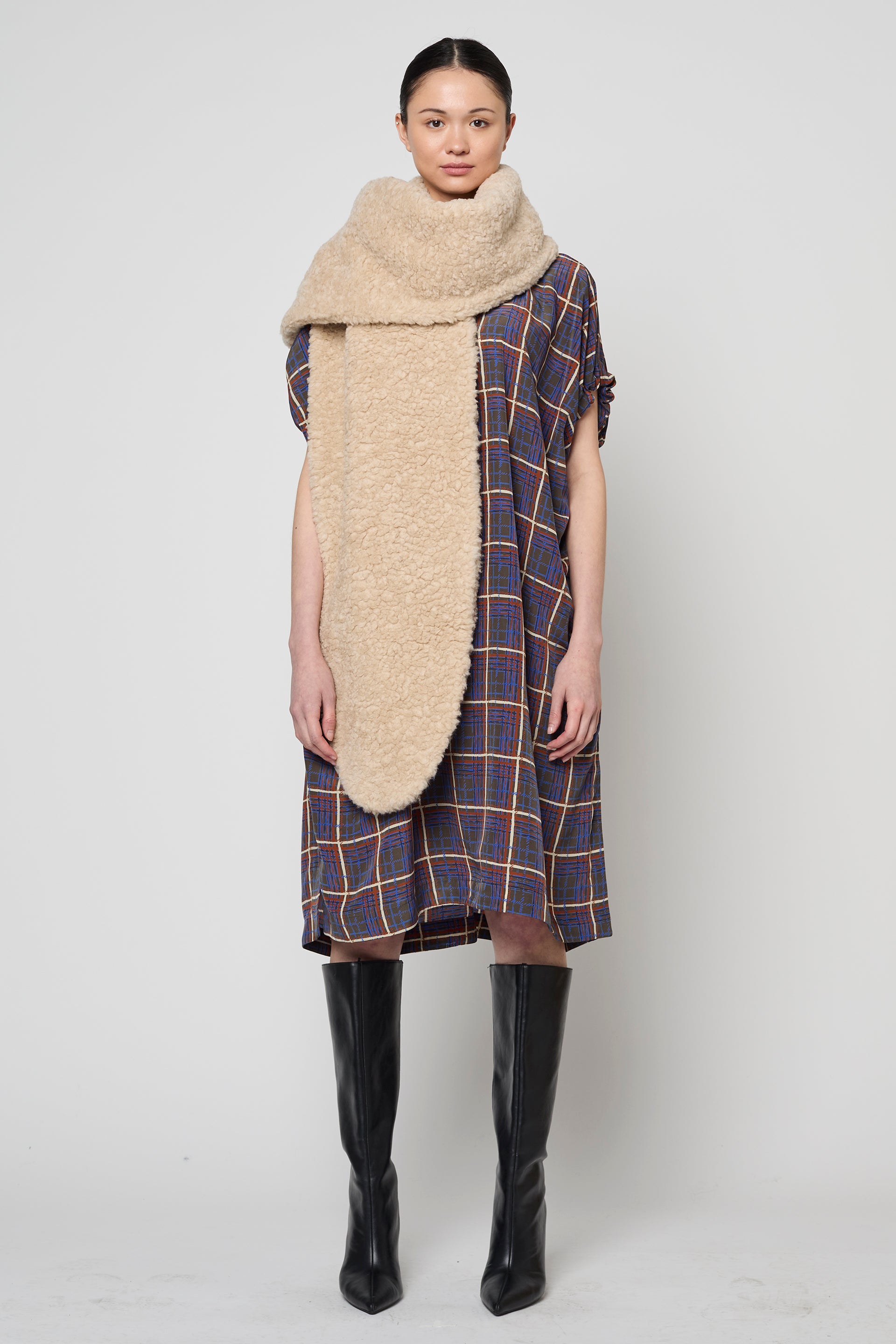 FAUX FUR SCARF LARGE AT ATELIER DELPHINE
