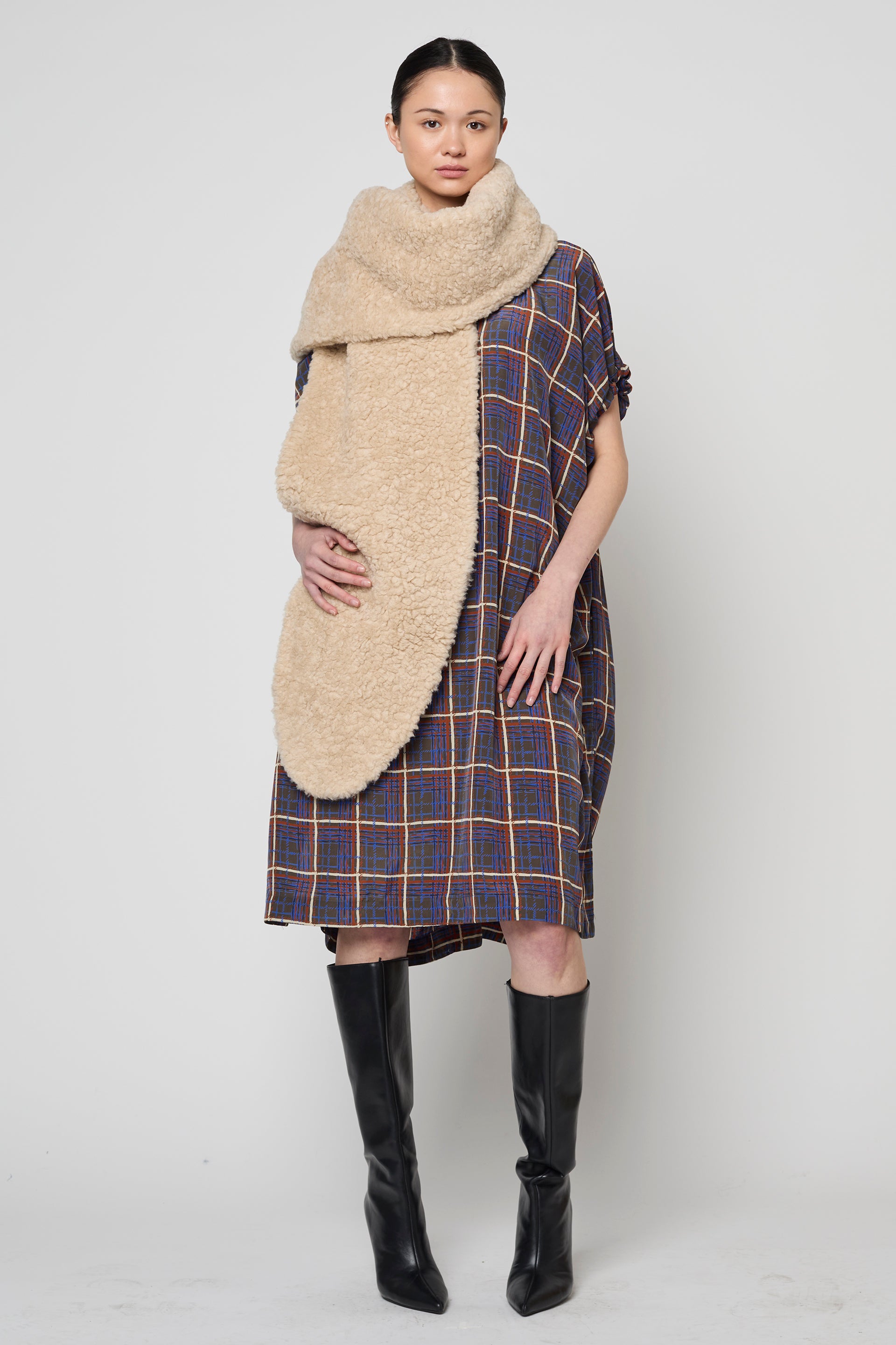 FAUX FUR SCARF LARGE