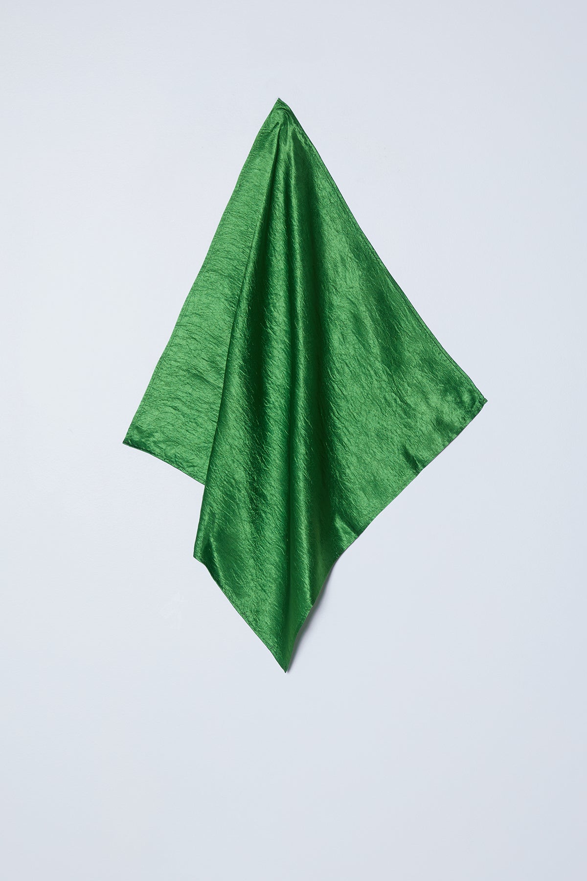 Crinkled Scarf in Satin