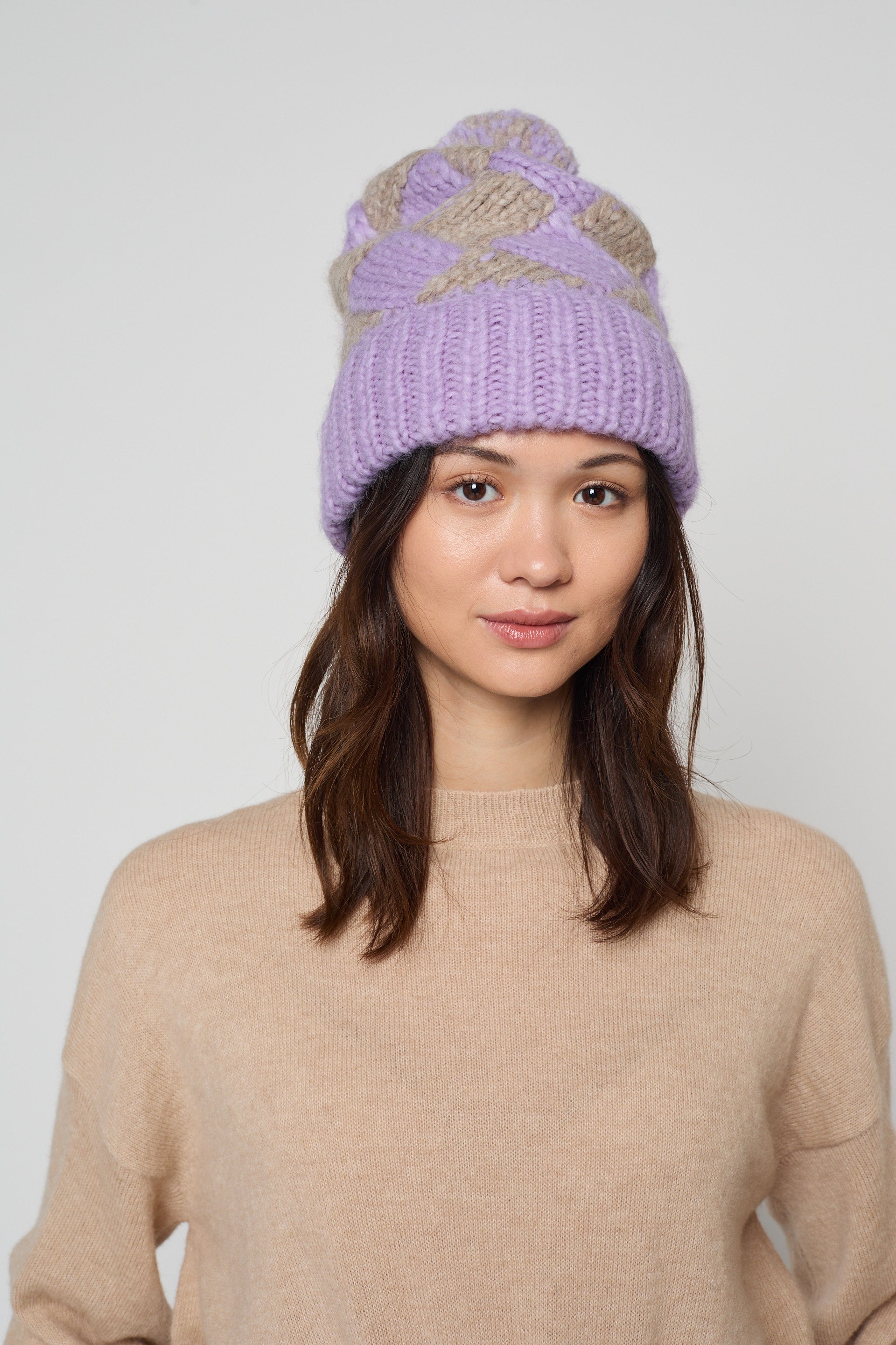 BEANIE ENTRELAC