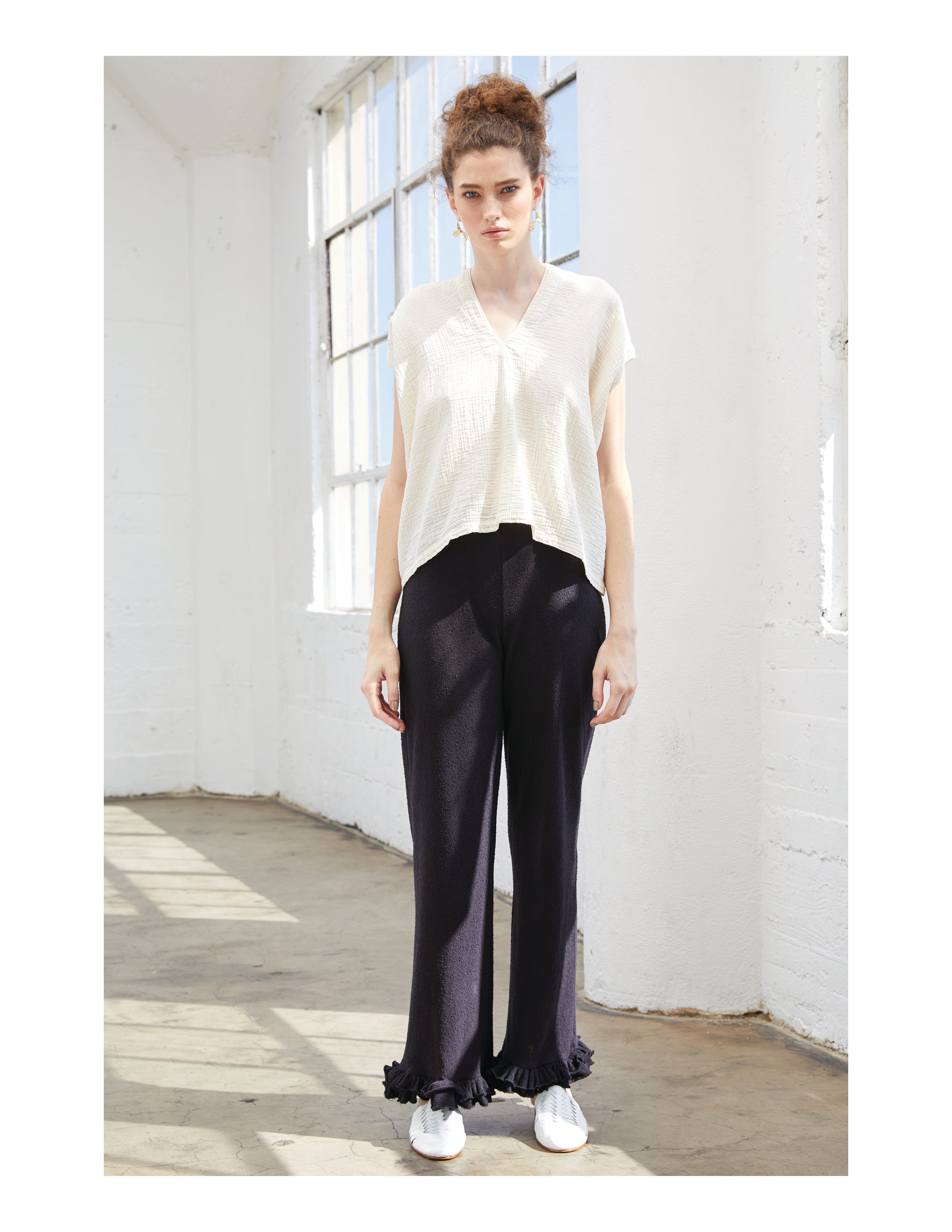 Rosewalk Pant in Boucle Cotton