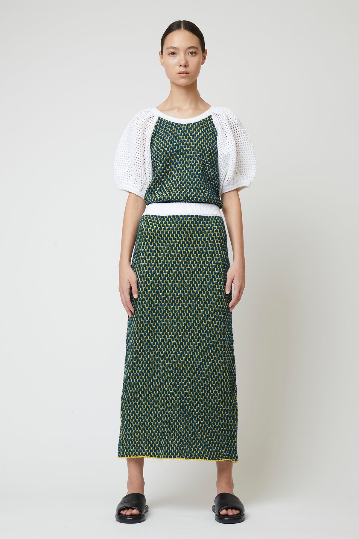 Nabiet Skirt in Beehive Stitch in Alpaca