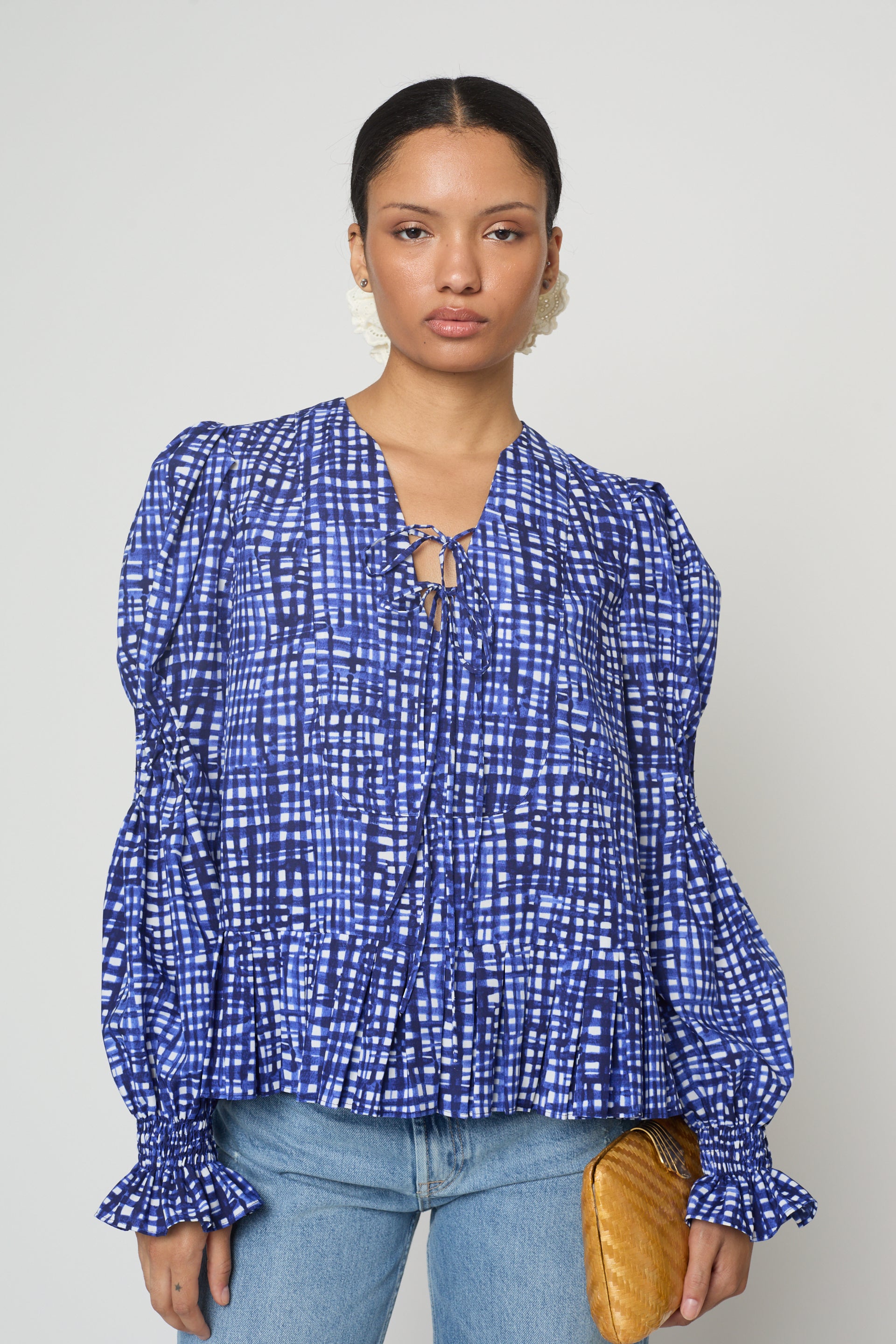 Matilda Blouse in Watercolor Picnic