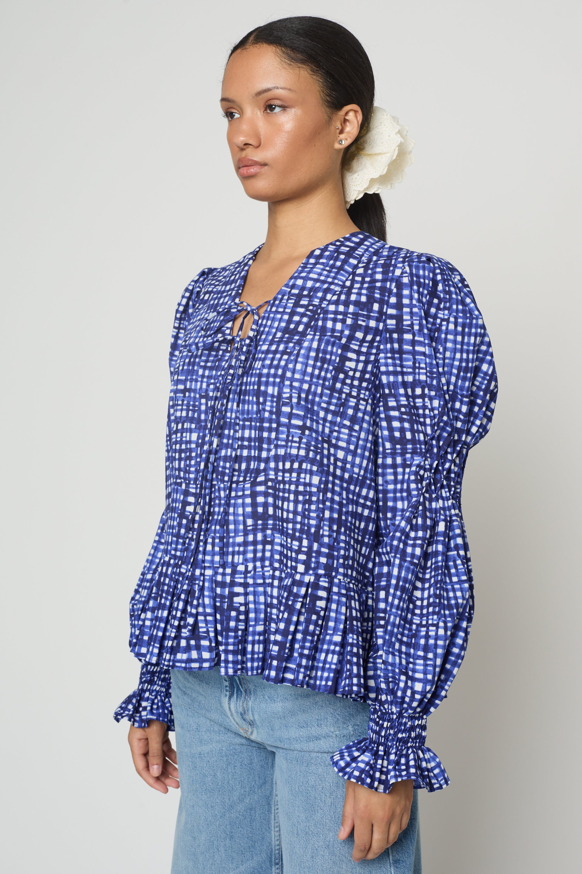 Matilda Blouse in Watercolor Picnic