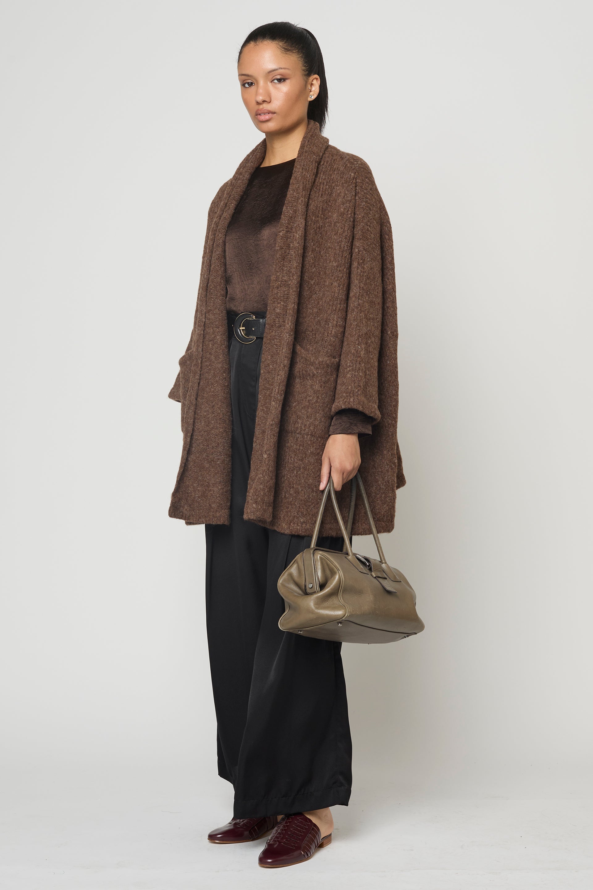 ベビーアルパカの羽織コート