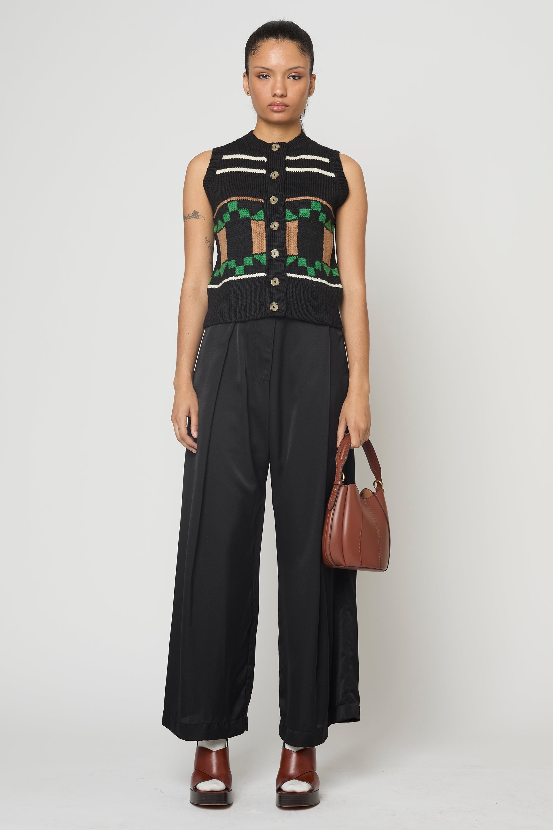 Monique Vest in Washed Wool