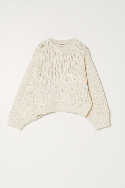新品タグ付◆i_am◆balloon puff sleeve cut◆beige BALLOON SLEEVE IN TEXTURE LOOSE COTTON at Atelier Delphine