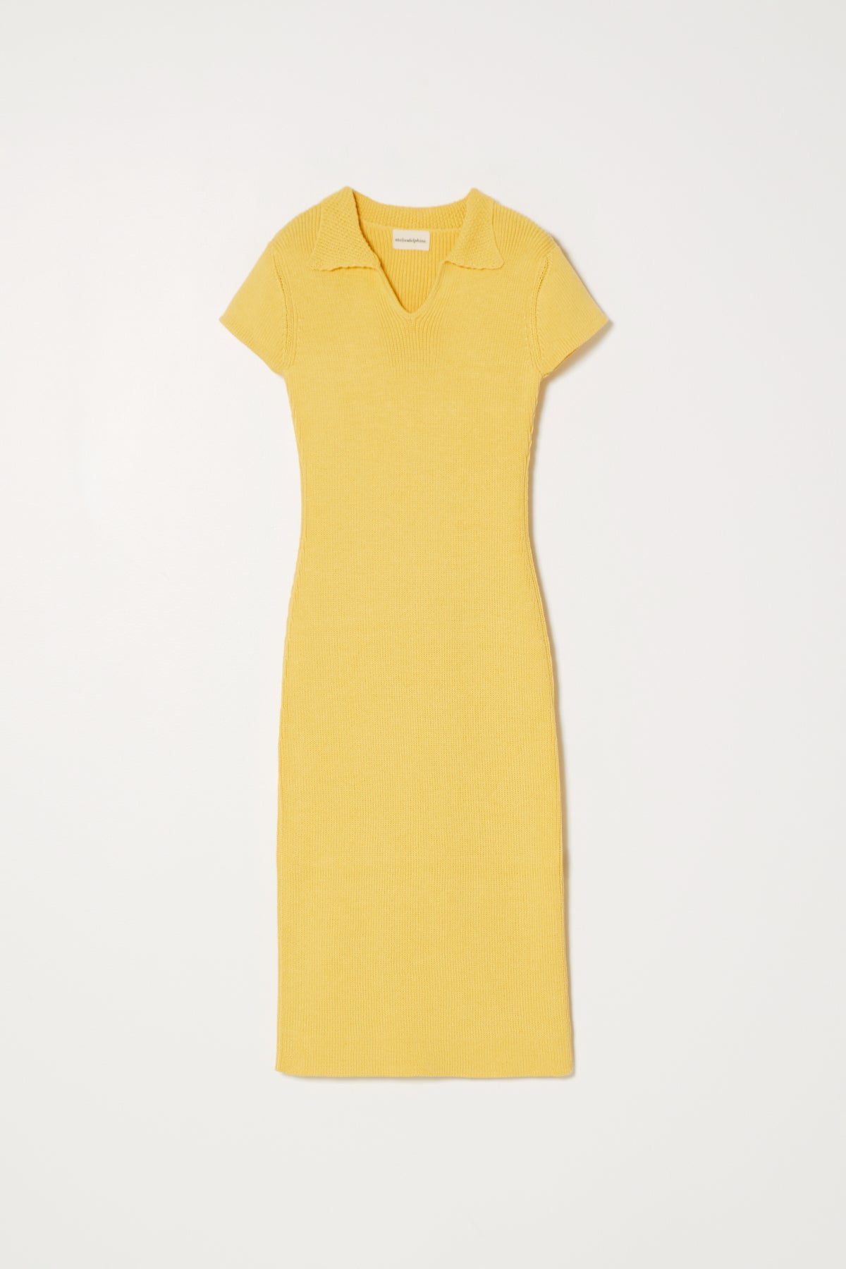 Polo Long Dress Cotton Rib