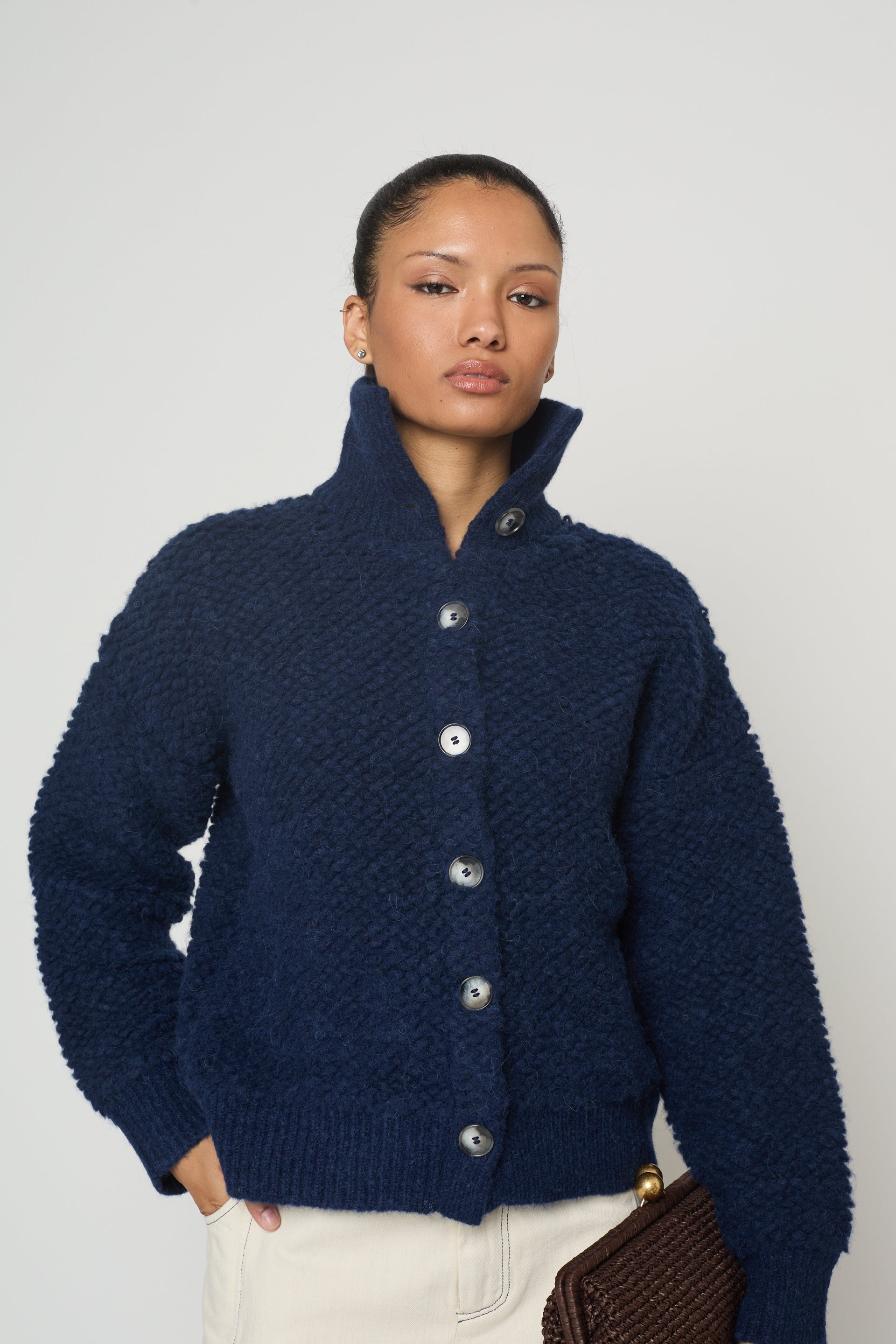 Babette Bomber in French Terry Alpaca