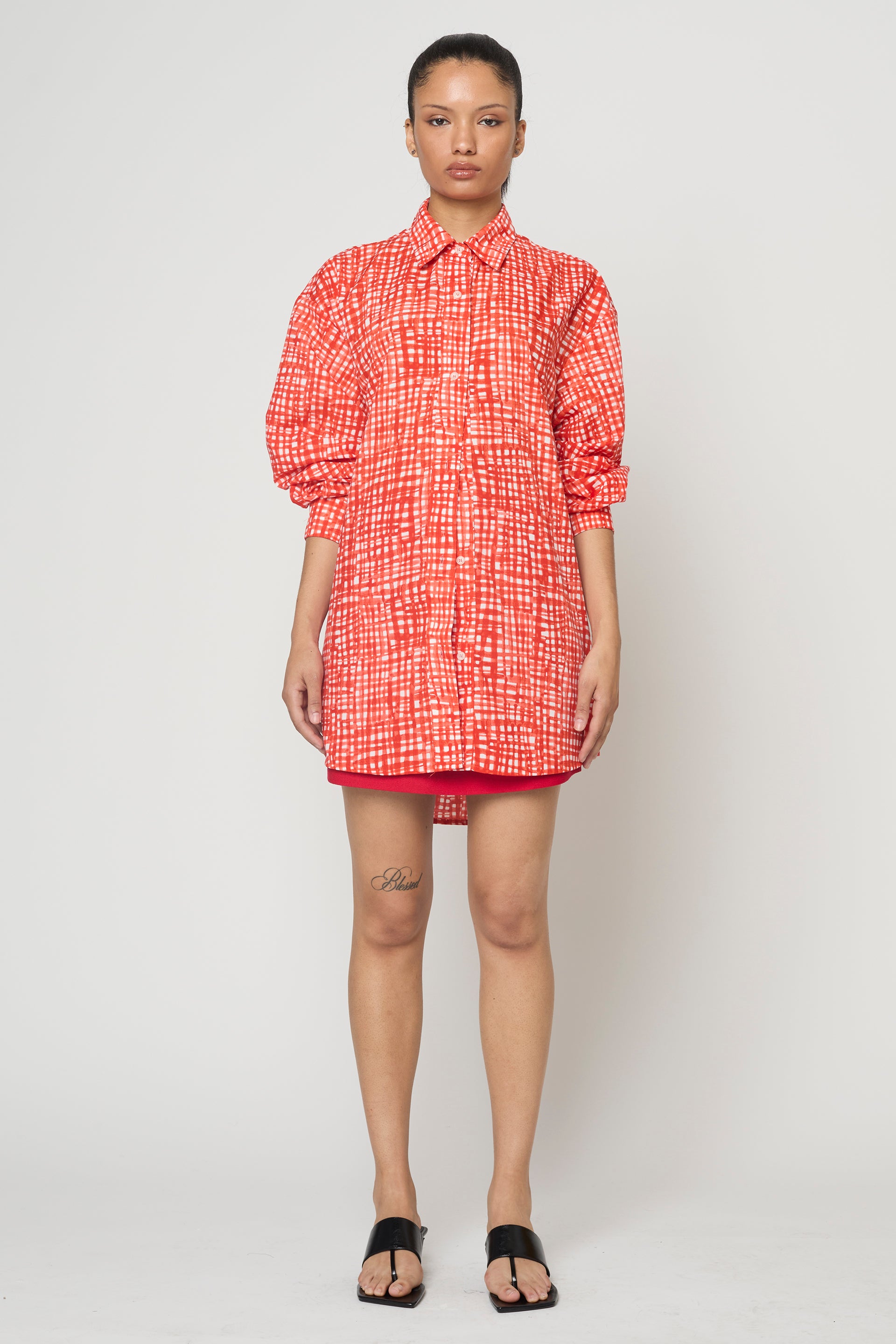 Oversized Overlay in Watercolor Picnic