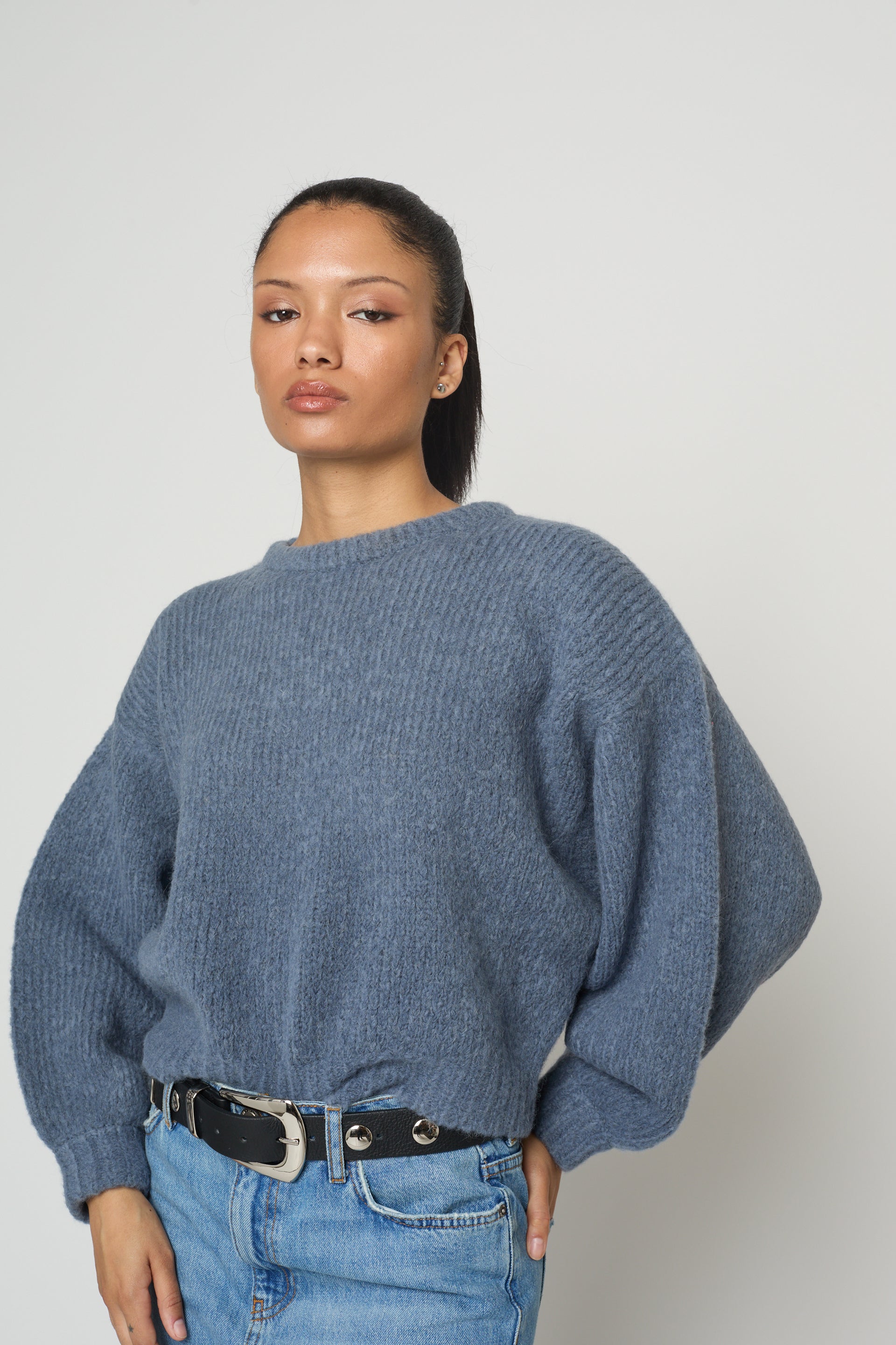 Balloon Sleeve Sweater in Supreme Alpaca