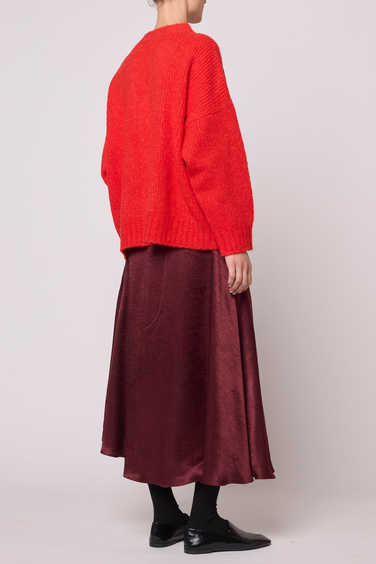 Amelia Cardigan in Supreme Alpaca - Coral