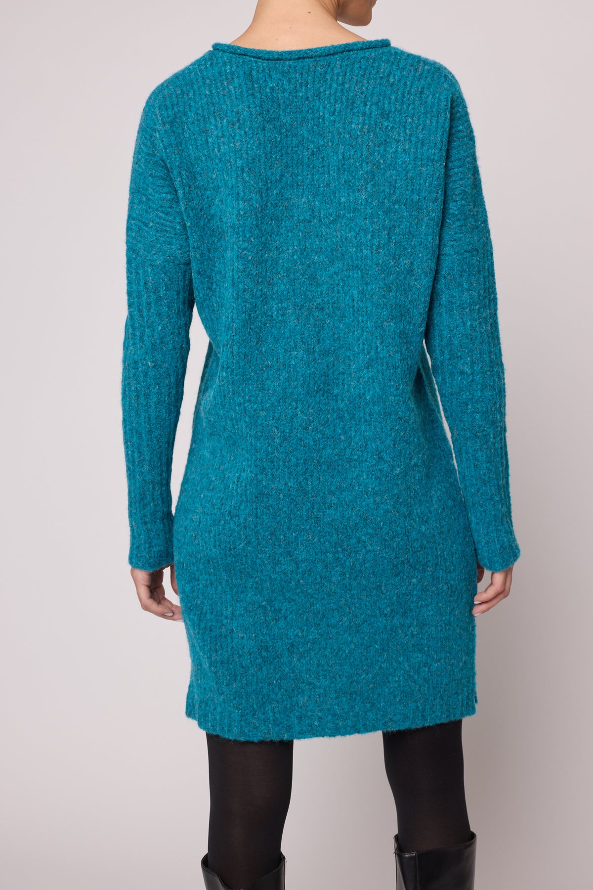 Shift Dress in Supreme Alpaca - Teal