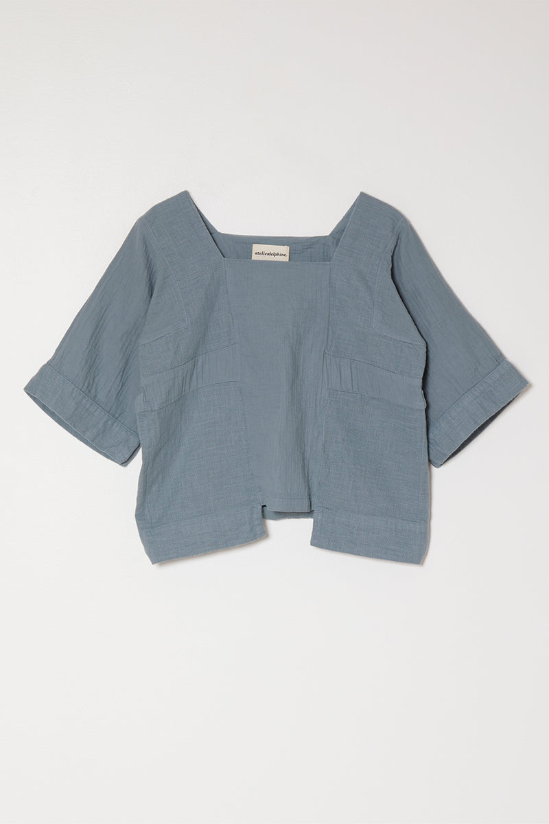 Block Top in Crinkled Cotton