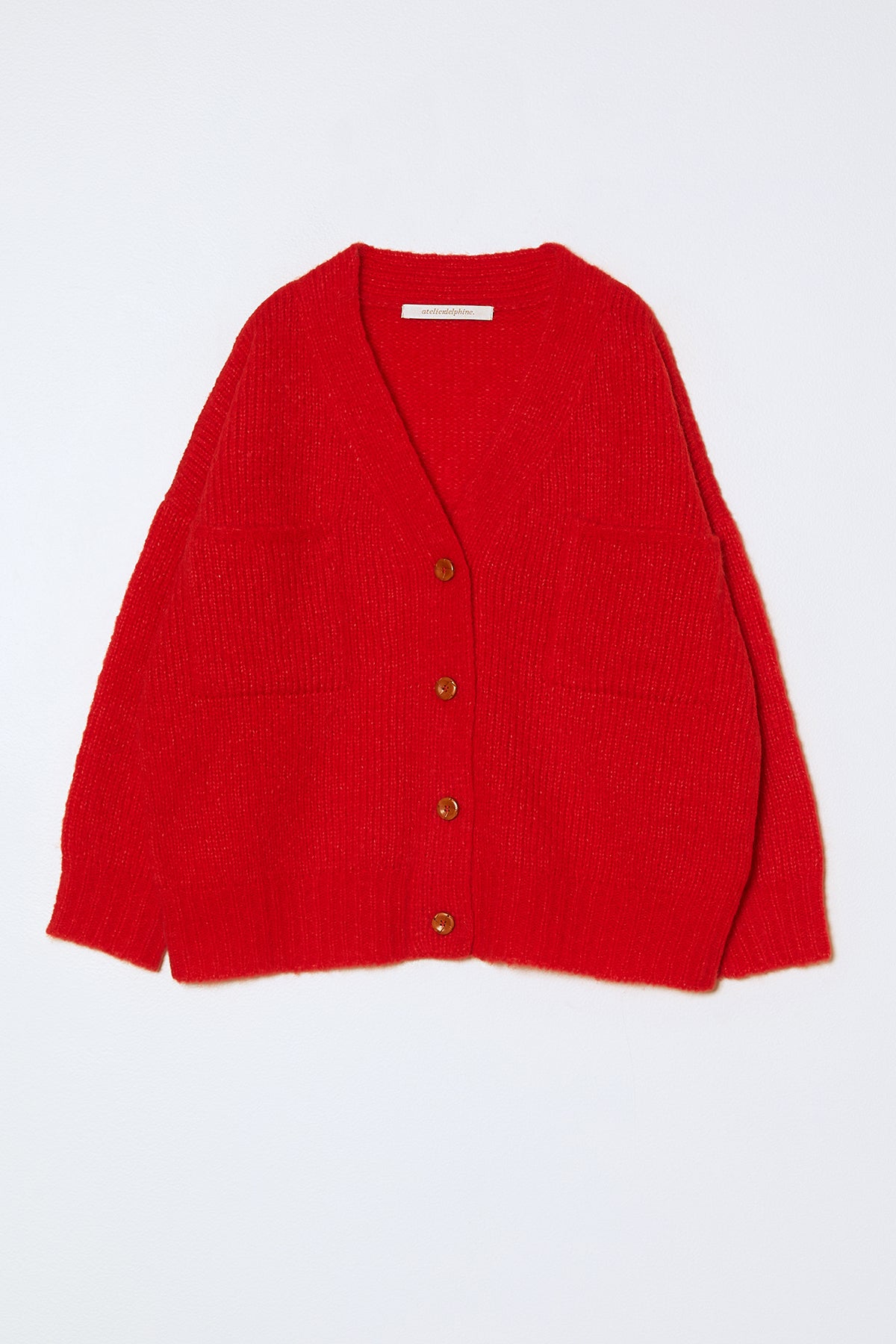 Amelia Cardigan in Supreme Alpaca - Coral