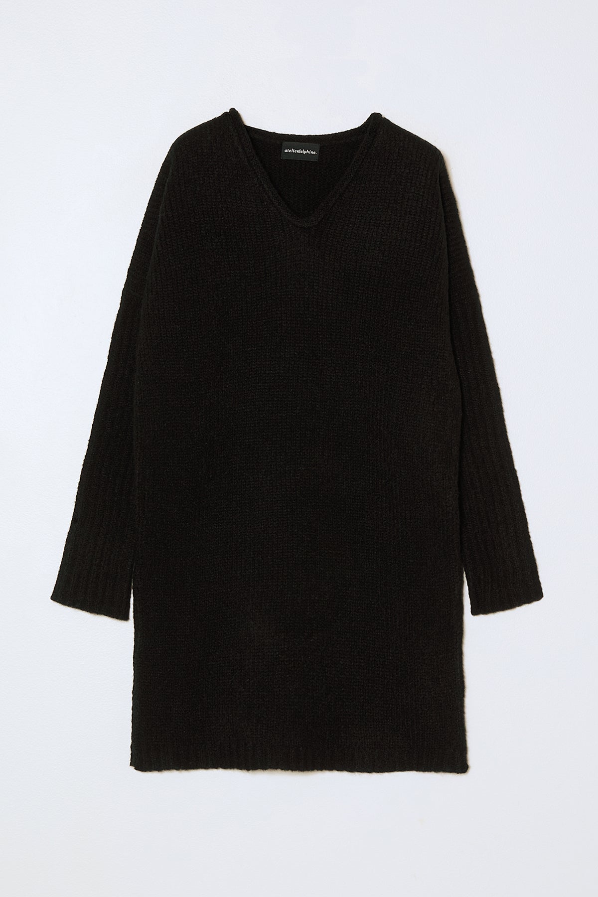Shift Dress in Supreme Alpaca - Black