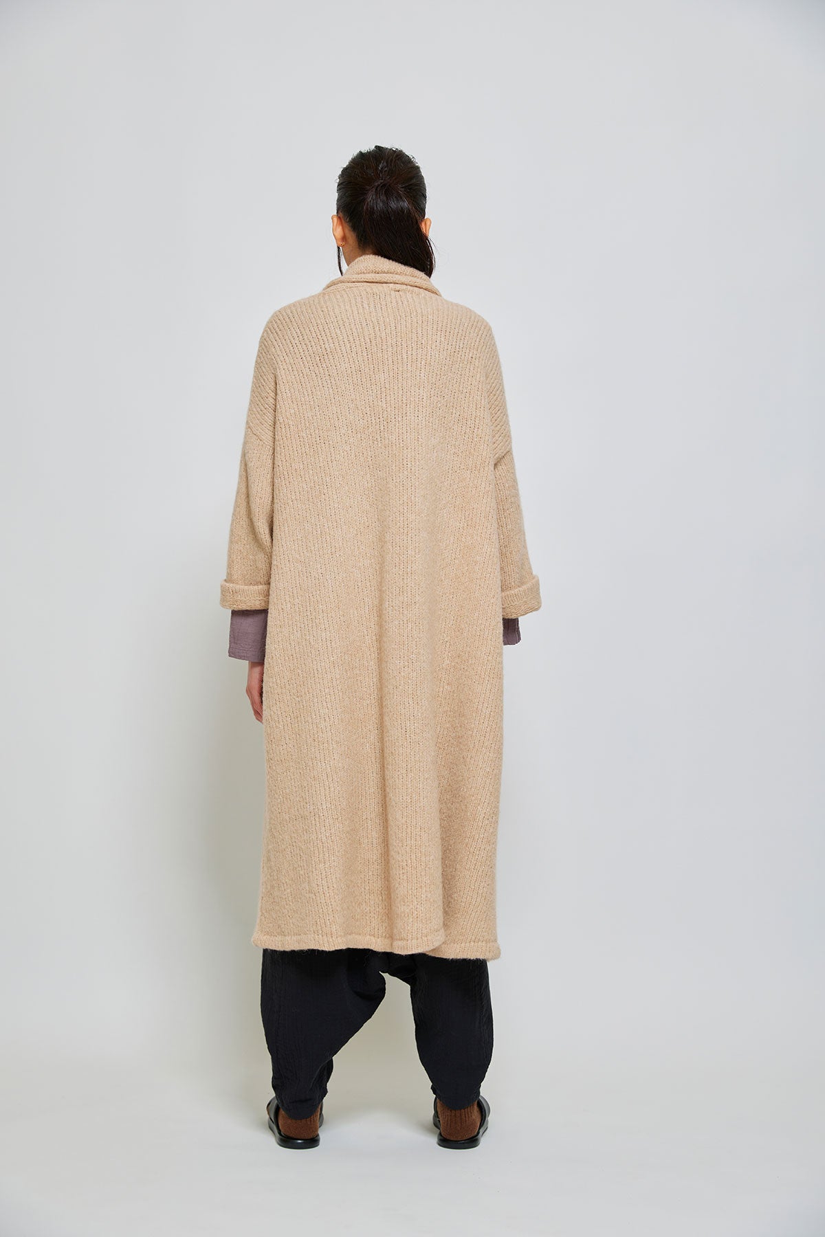 Long Haori Coat in Supreme Alpaca at Atelier Delphine