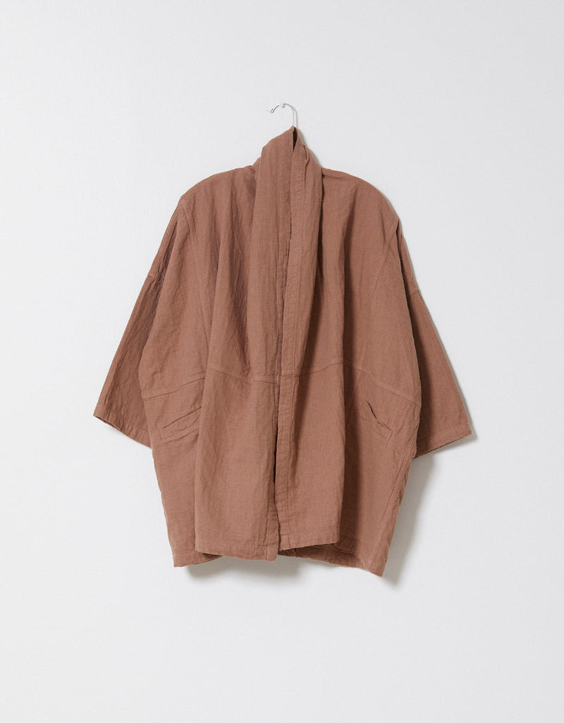 Archive Sale Haori Coat in Heavyweight Double Layered Cotton Gauze, Seasonal Color