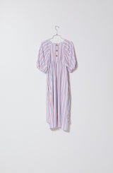 Archive Sale Mardi Dress in Striped Viscose Cotton - Size XS Only