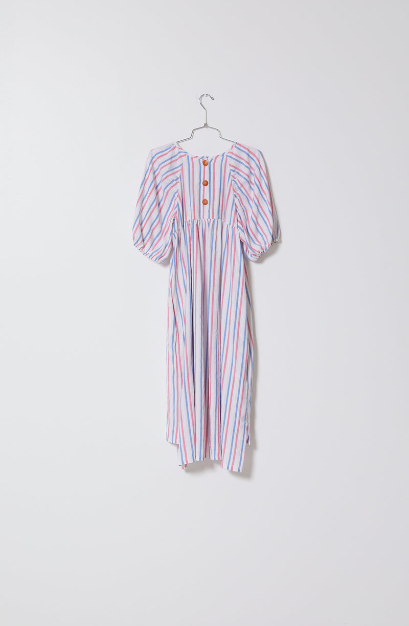 Archive Sale Mardi Dress in Striped Viscose Cotton - Size XS Only