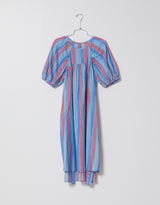 Archive Sale Mardi Dress in Striped Viscose Cotton - Size XS Only