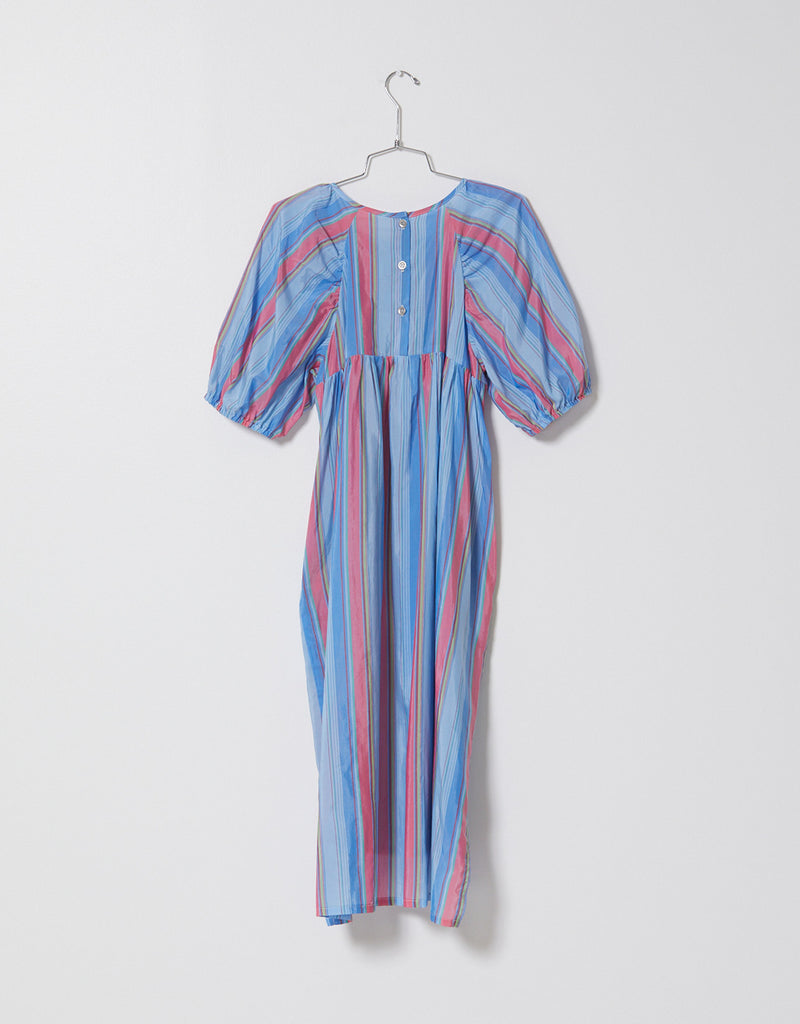 Archive Sale Mardi Dress in Striped Viscose Cotton - Size XS Only